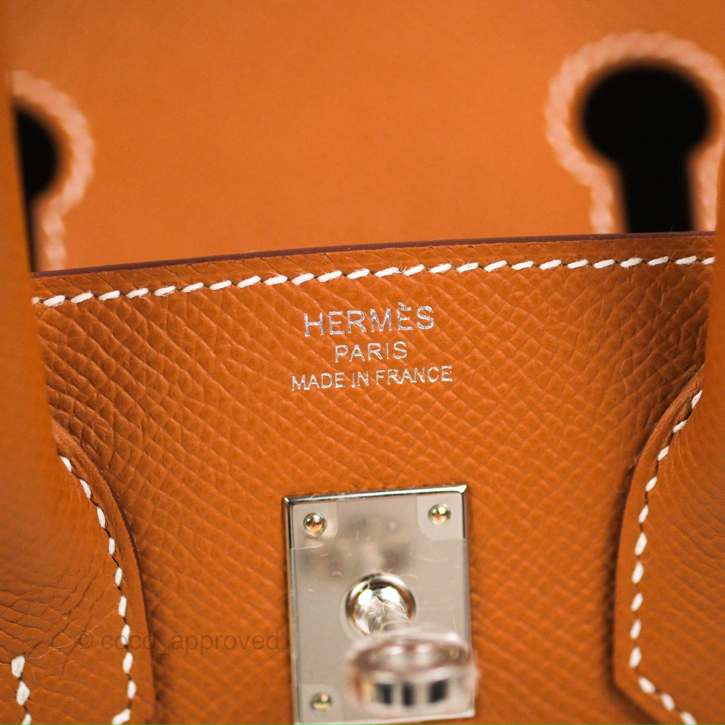 Hermes Birkin 25 Sellier Gold Epsom Palladium Hardware