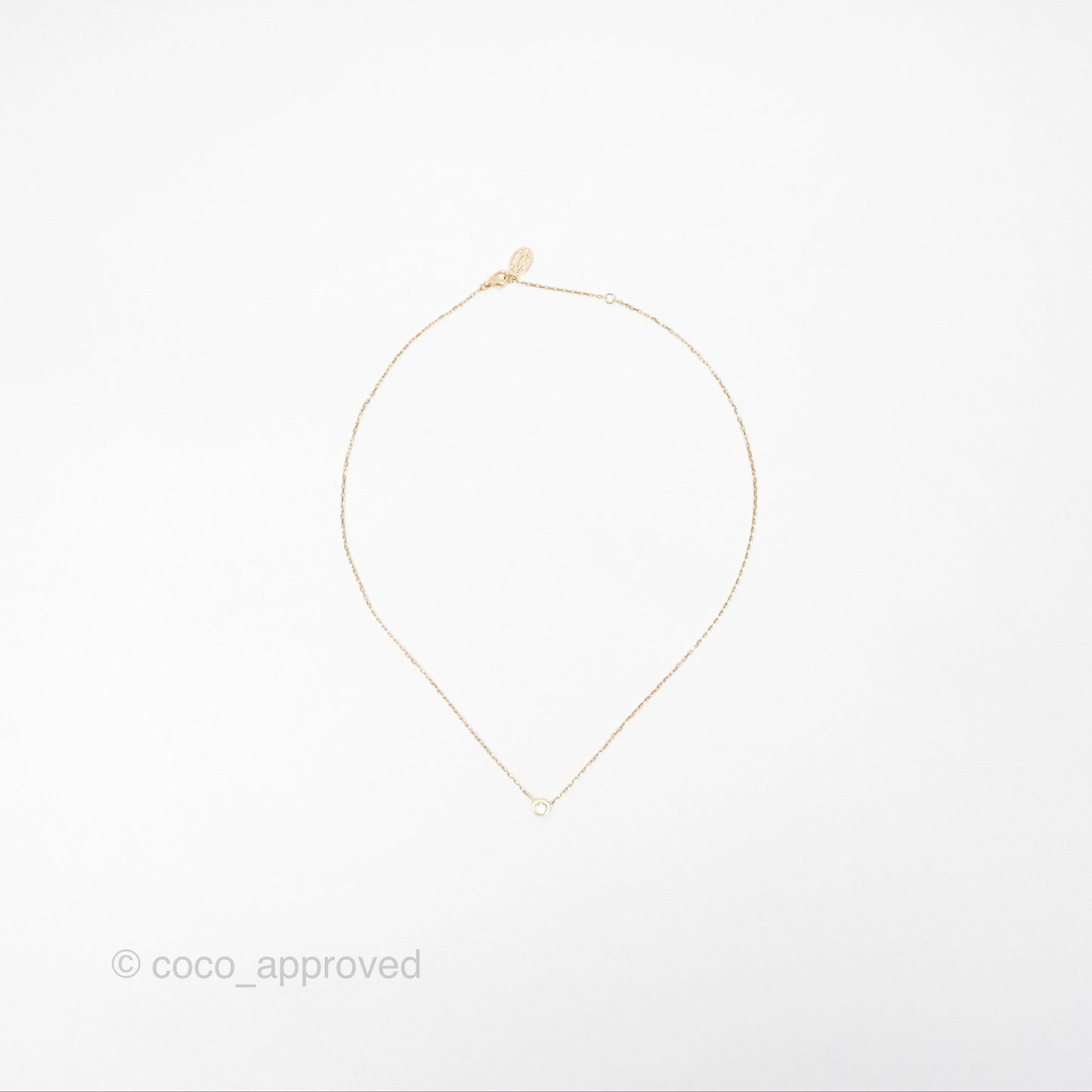 Cartier d'Amour Necklace Large Diamond 18K Gold