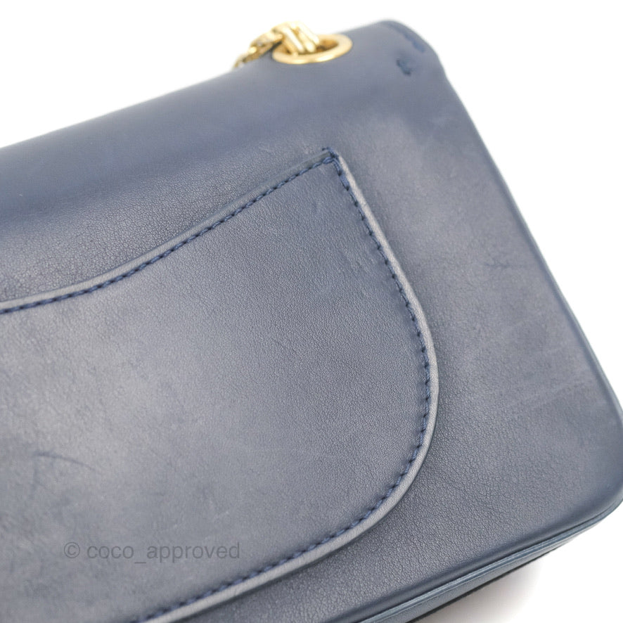 Chanel Nude Reissue 2.55 Medallion Flap 225 Navy Calfskin