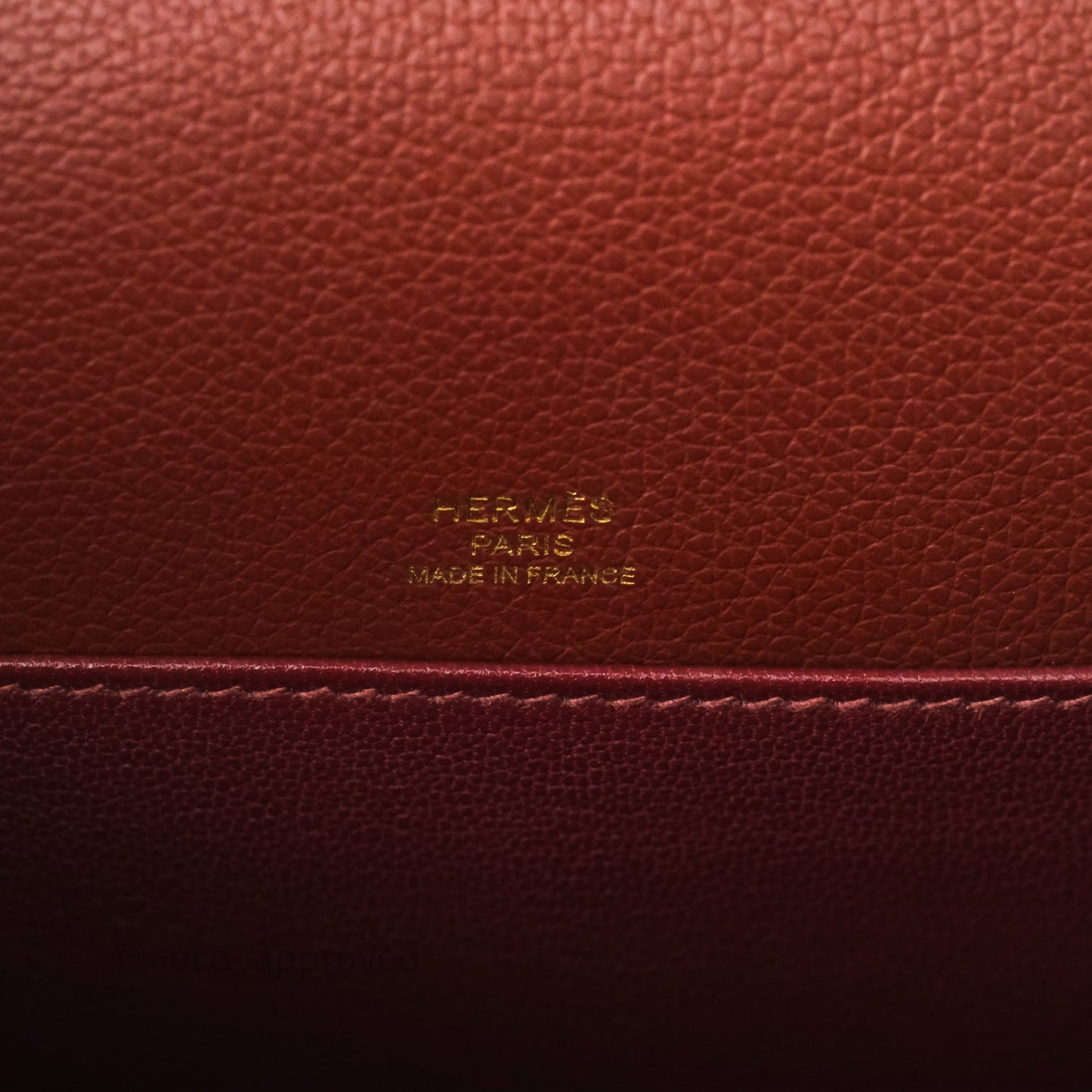 Hermès Mini Roulis Rouge H 55 Evercolor Gold Hardware