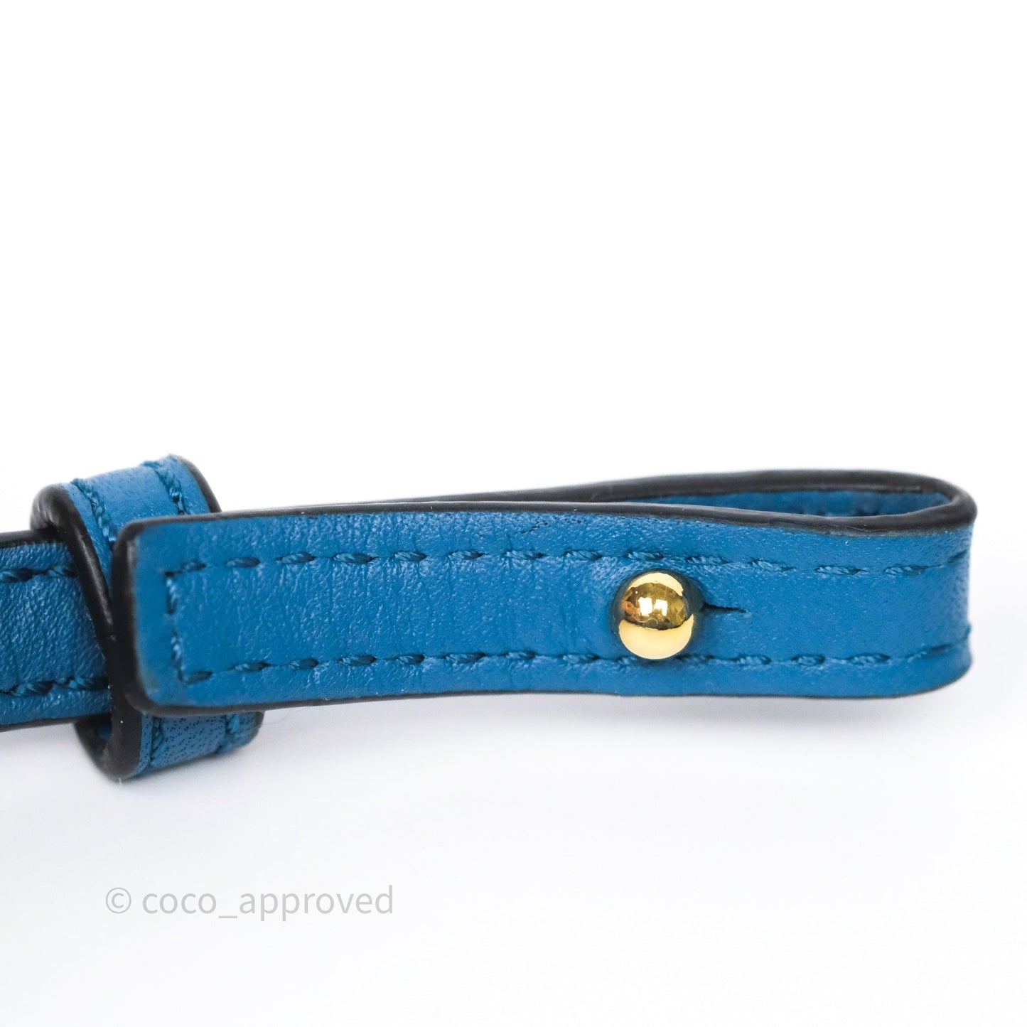 Loewe Mini Flamenco Clutch Nappa Calfskin Teal Blue