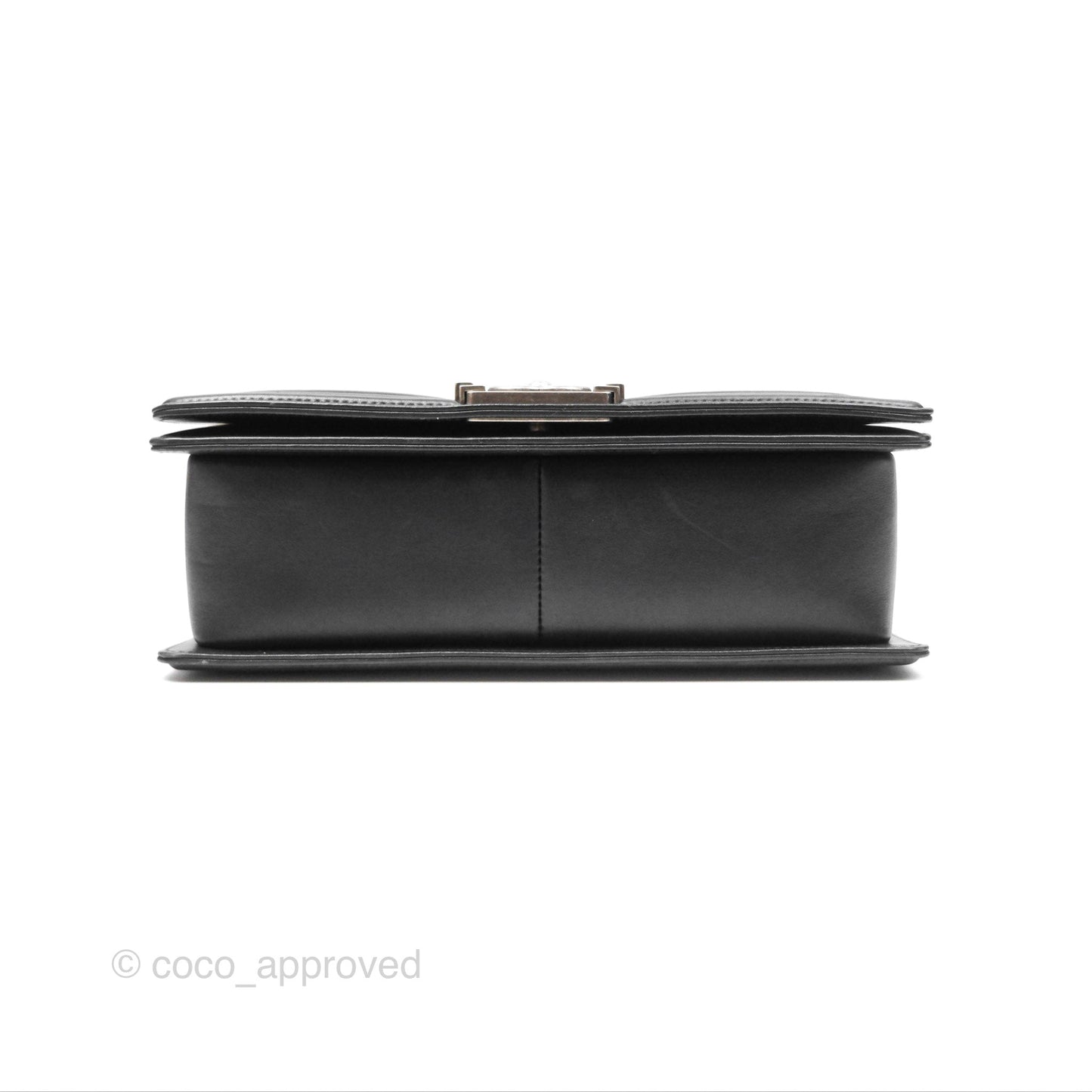 Chanel Medium Boy Quilted Black Calfskin Ruthenium Hardware