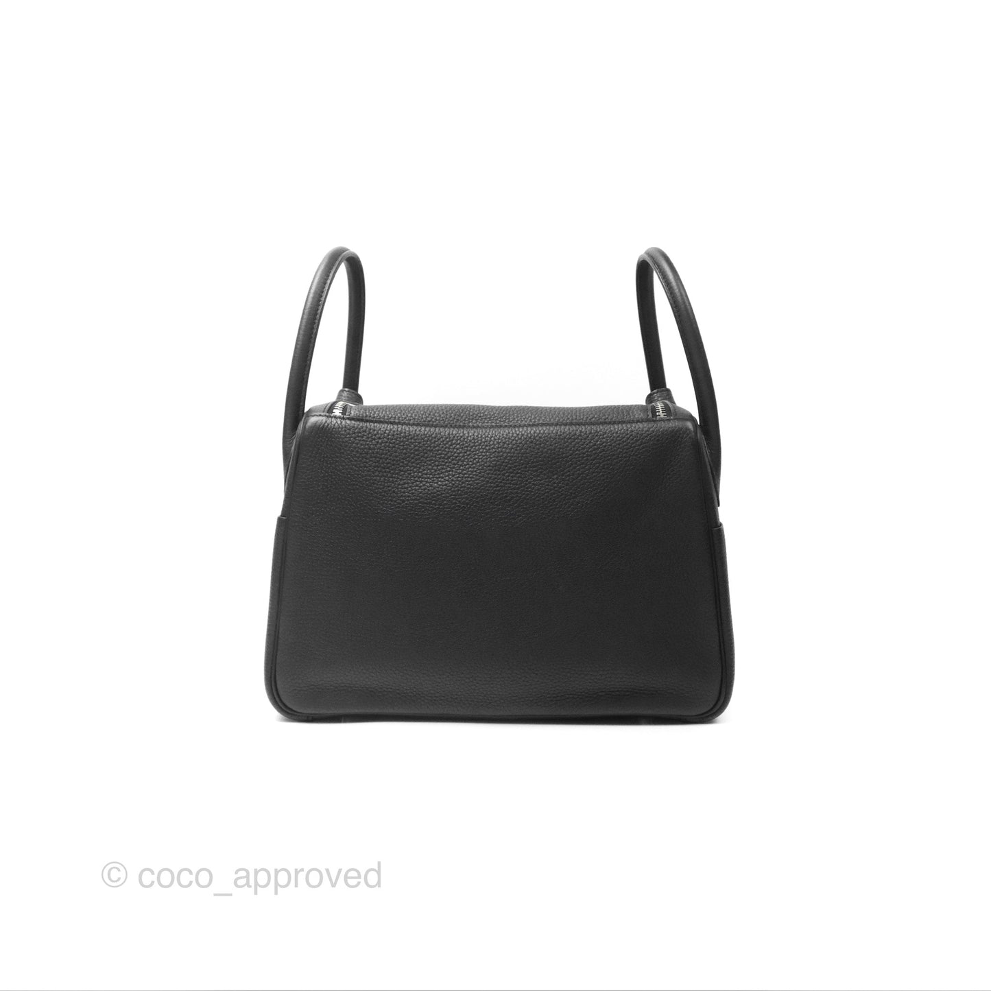 Hermès Lindy 30 Black Clemence Palladium Hardware