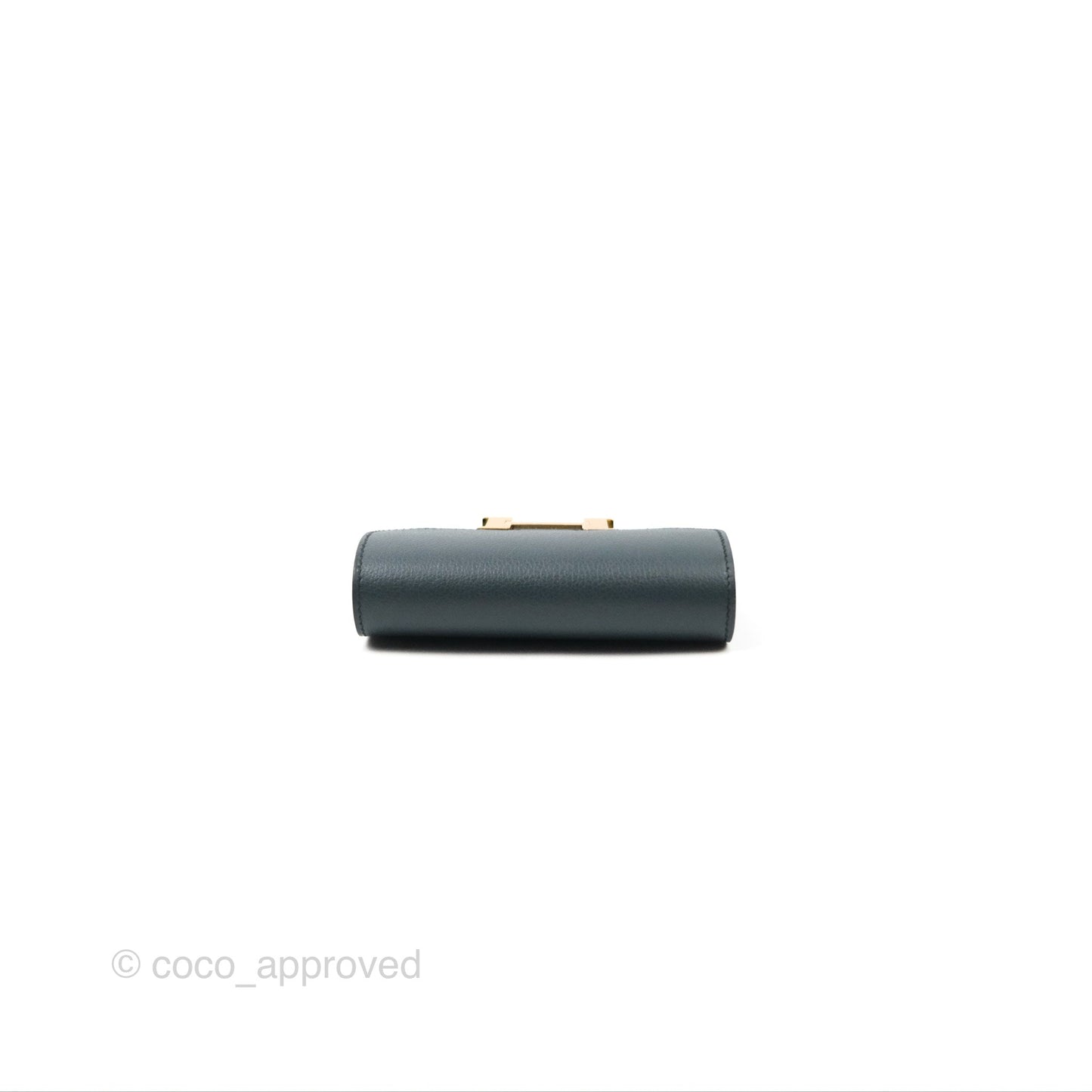 Hermès Constance Slim Wallet Vert Rousseau / Mauve Pale Evercolor Gold Hardware