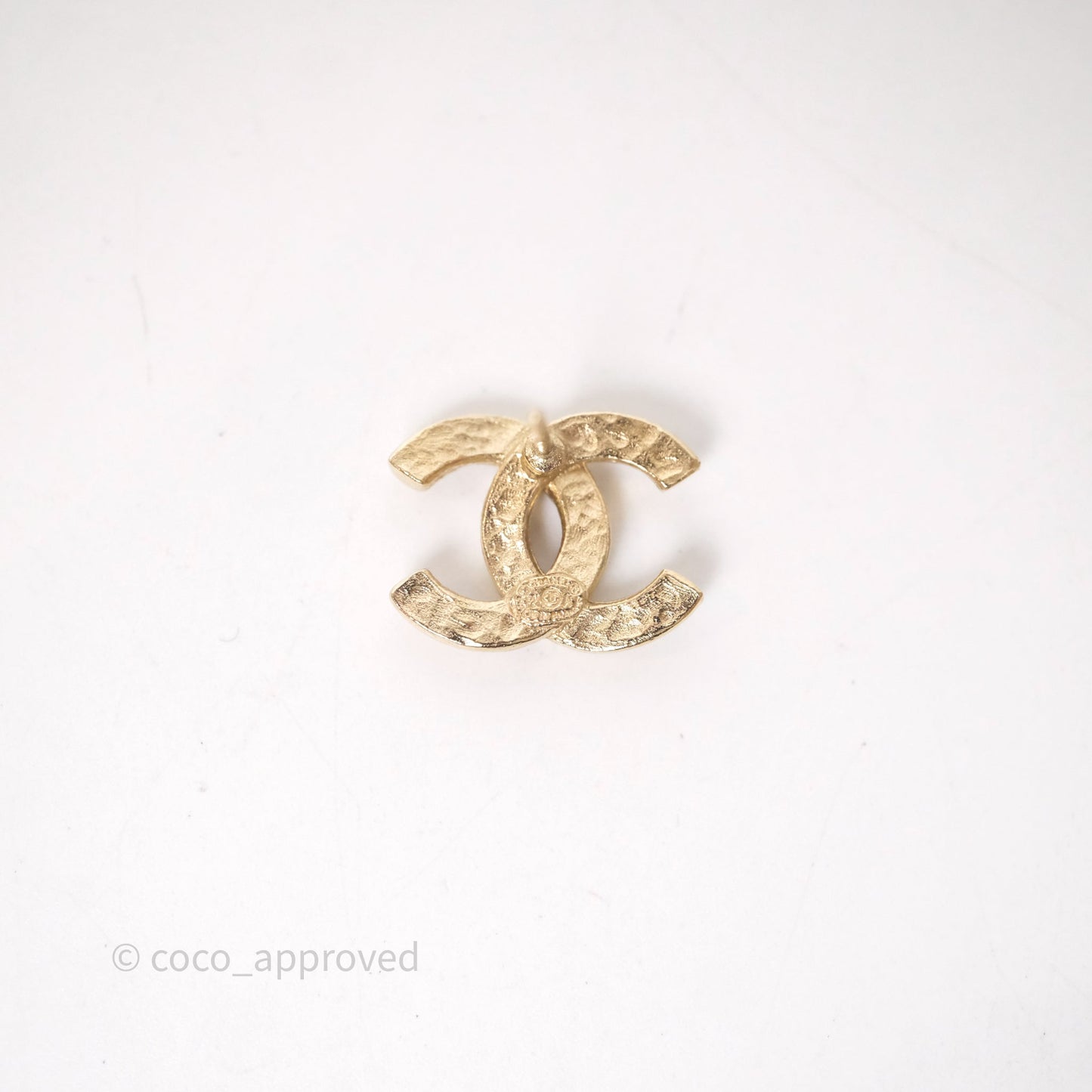 Chanel CC Earrings Gold Tone 21A