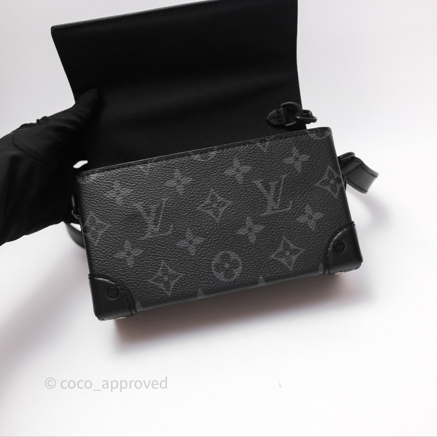 Louis Vuitton Steamer Wearable Wallet Monogram Eclipse Canvas