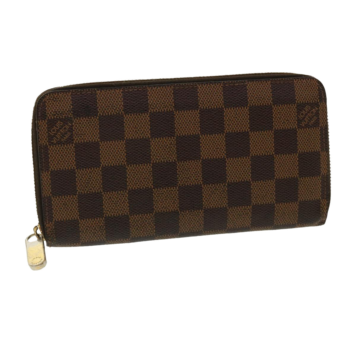 LOUIS VUITTON Damier Ebene Zippy Wallet Long Wallet N41661 LV 32381