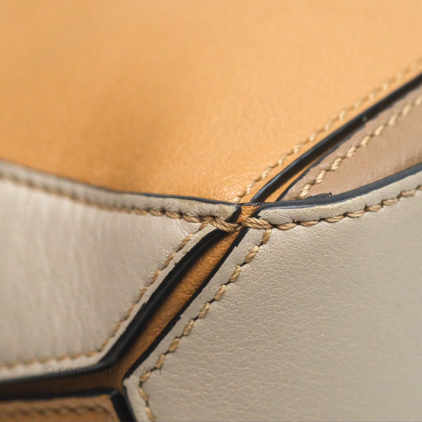Loewe Small Puzzle Bag Warm Desert & Mink Two Tone Calfskin