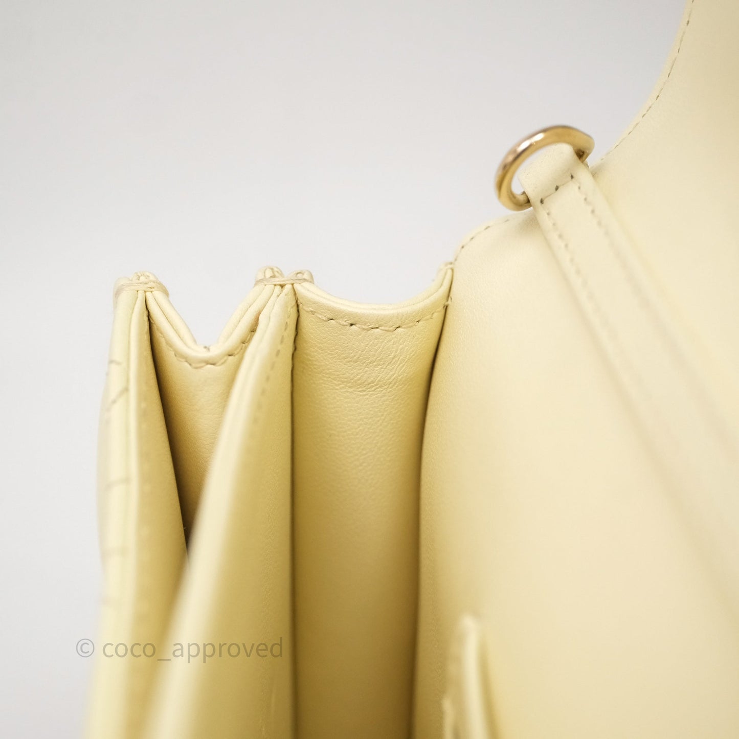 Christian Dior My Dior Mini Bag Yellow Cannage Lambskin Gold Hardware