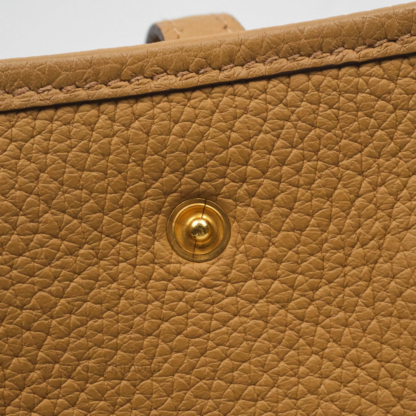 Hermès Mini Evelyne 16 Biscuit 48 Clemence Gold Hardware