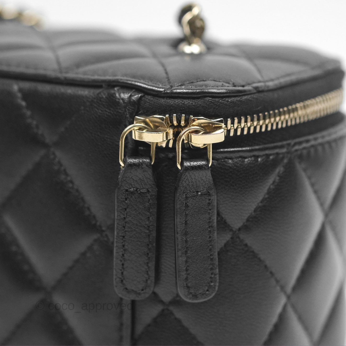 Chanel Ball Crush Vanity with Chain Black Lambskin Gold Hardware