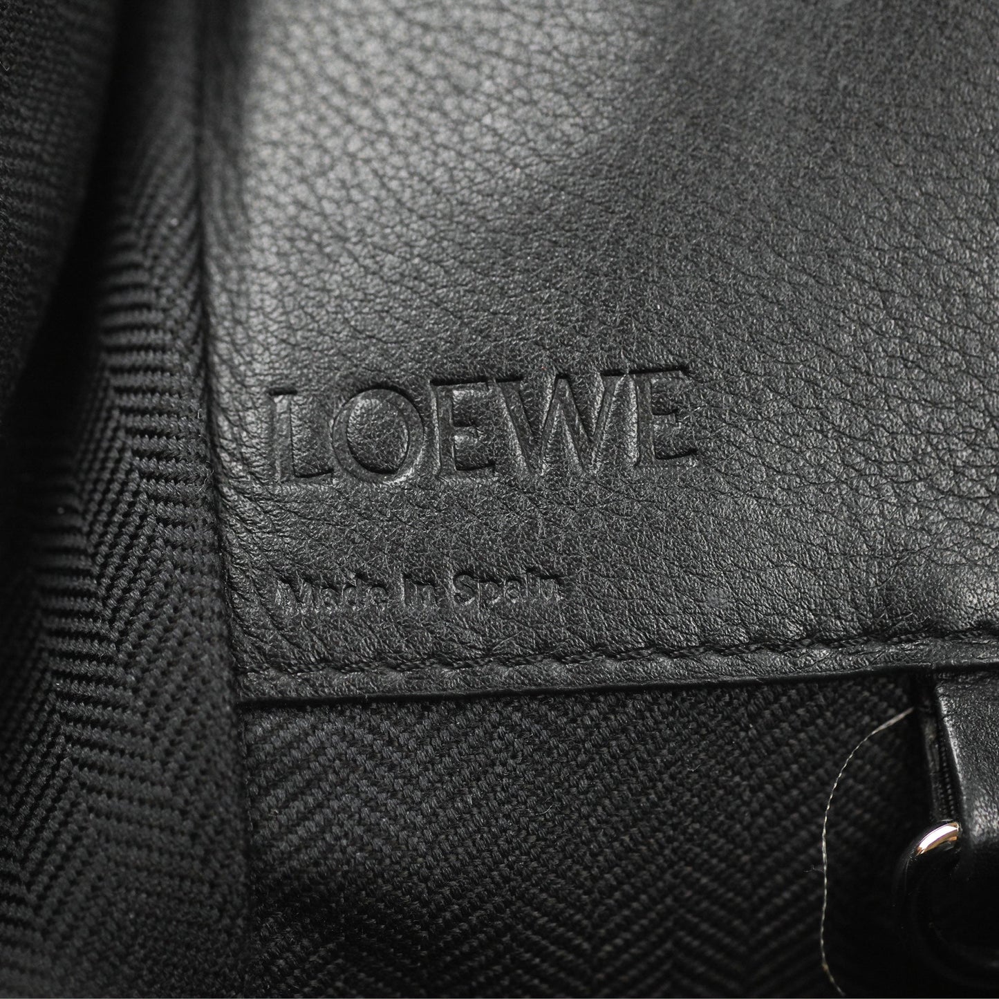 Loewe Hammock Small White/Brown/Black Shoulder Bag