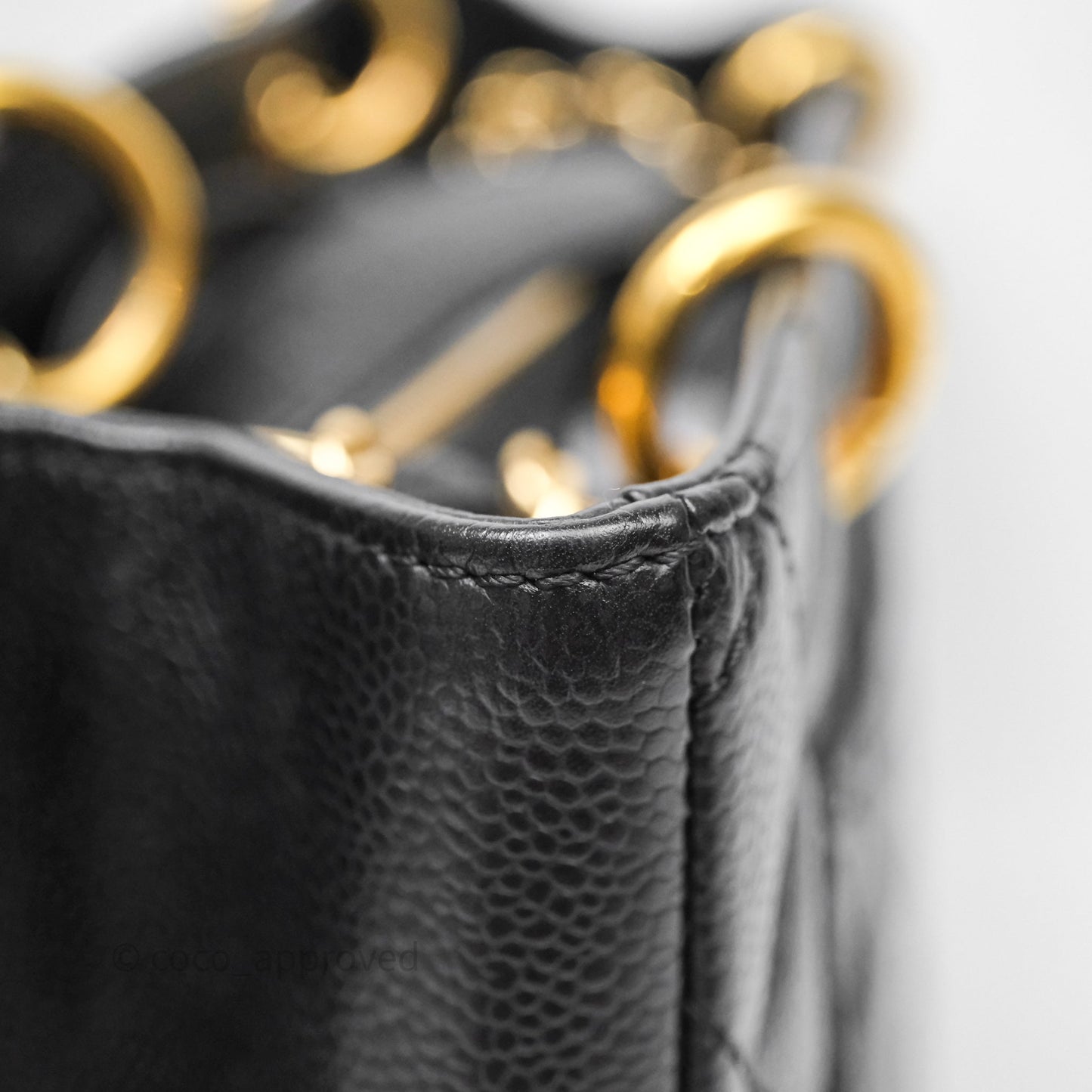 Chanel GST Black Caviar Gold Hardware