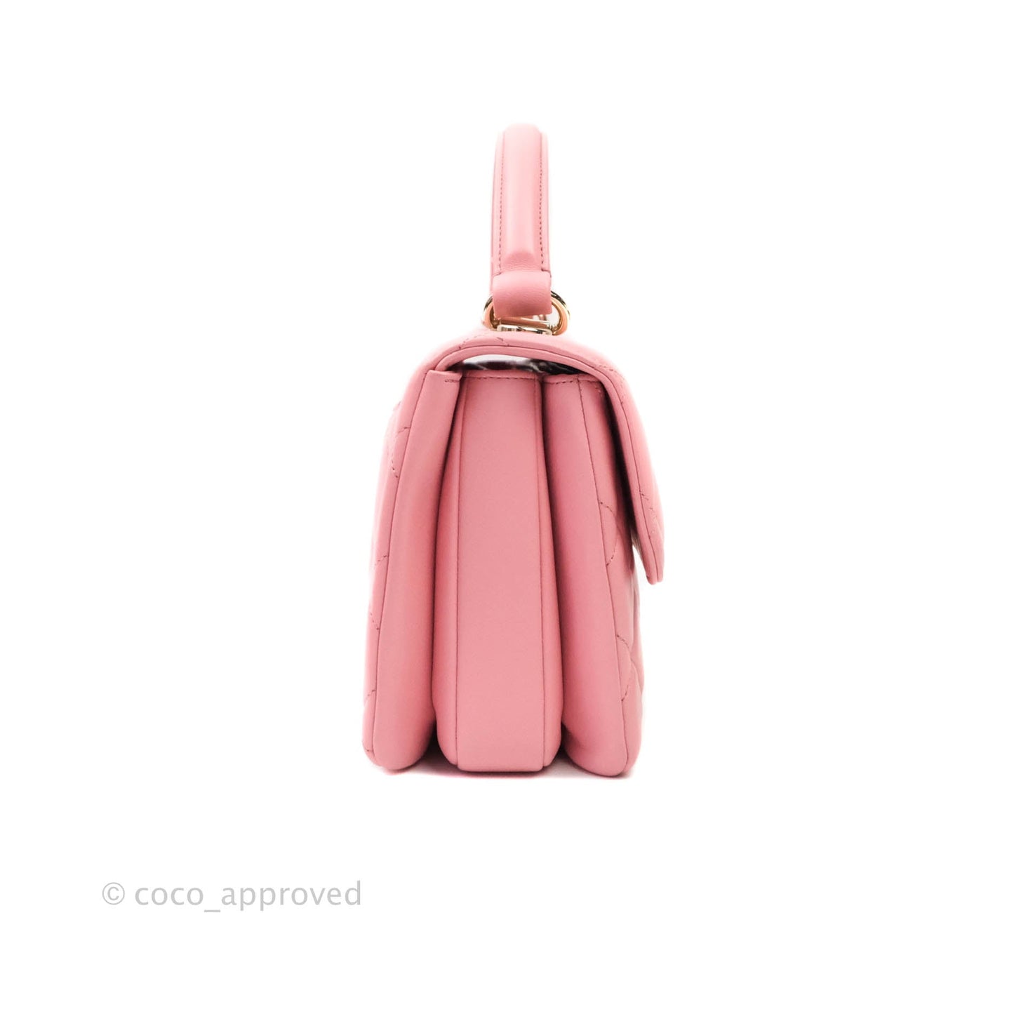 Chanel Quilted Trendy CC Small Pink Lambskin Gold Hardware