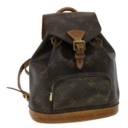 LOUIS VUITTON Monogram Montsouris PM Backpack M51137 LV 32515