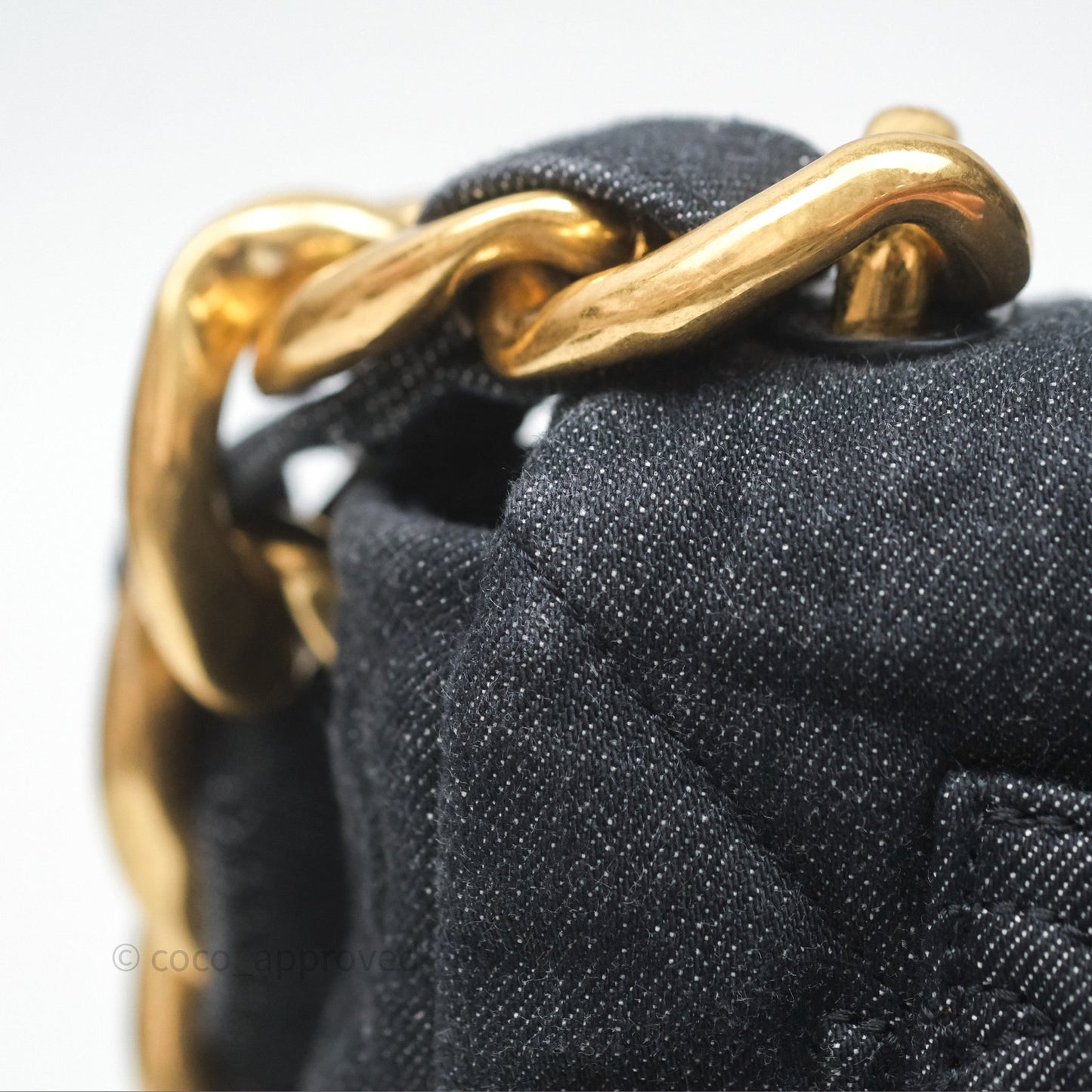 Chanel Medium Funky Town Flap Denim Aged Gold Hardware 22S