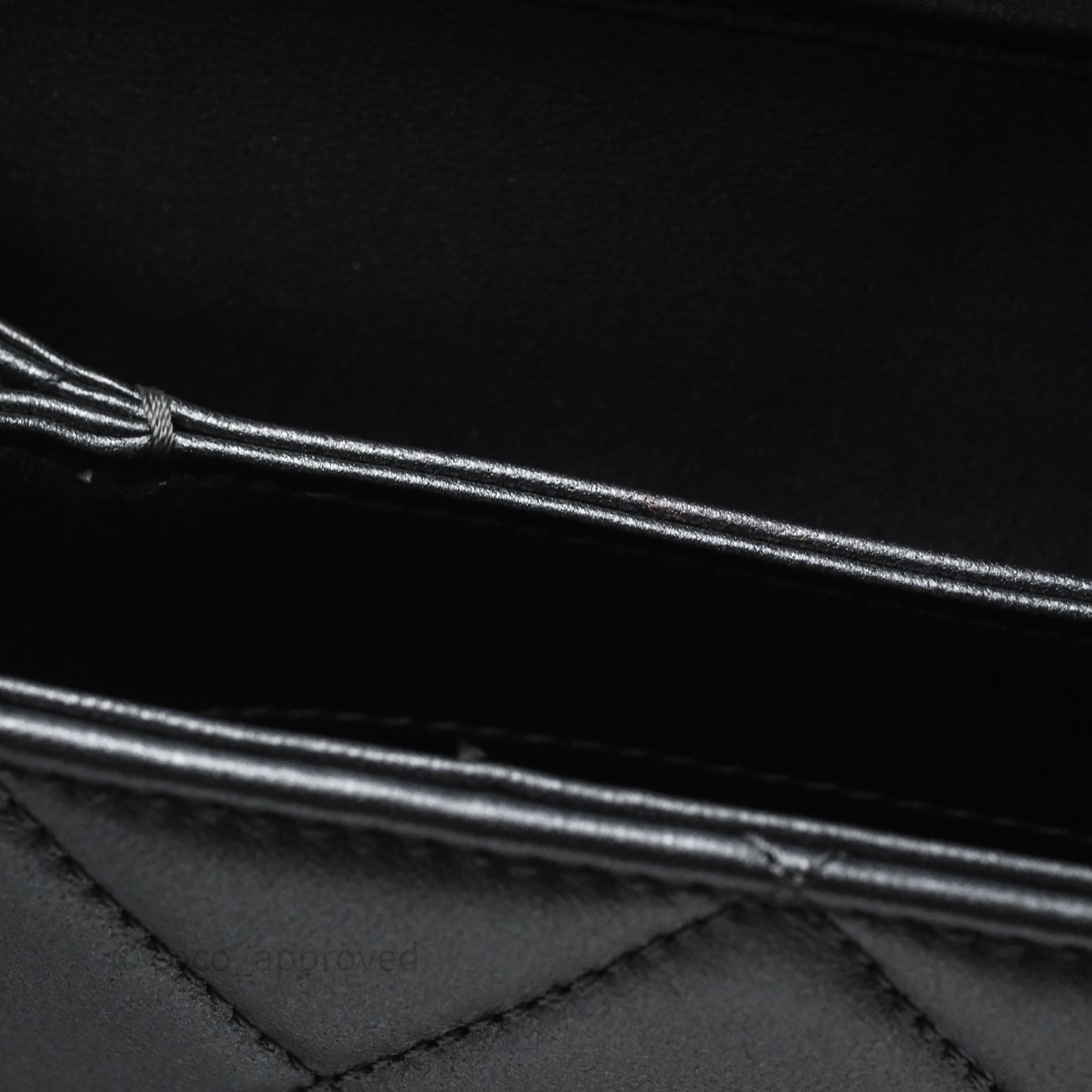 Chanel Clutch with Chain Metallic Dark Grey Silver Hardware