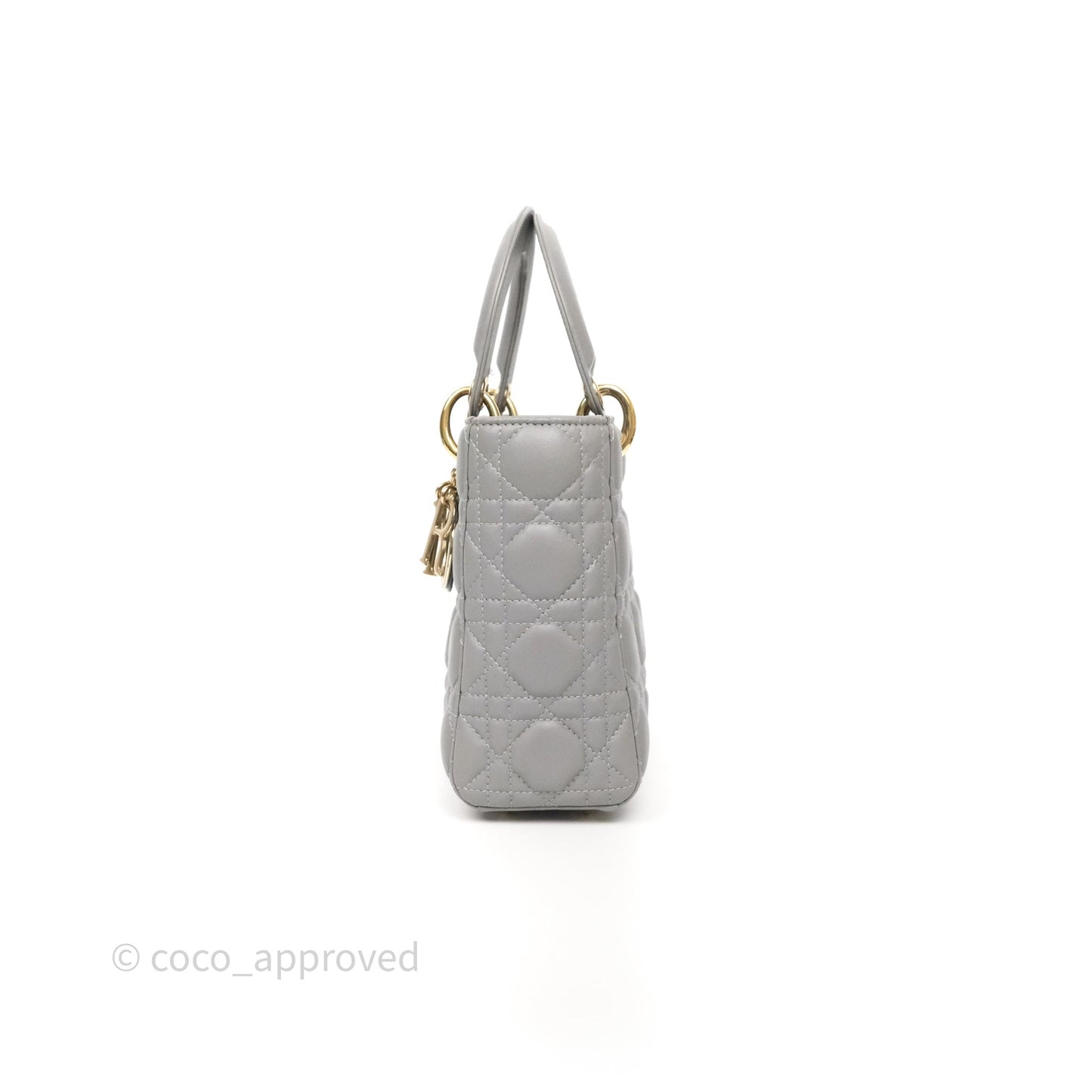 Dior Lady Dior My ABCDior Grey Lambskin Cannage