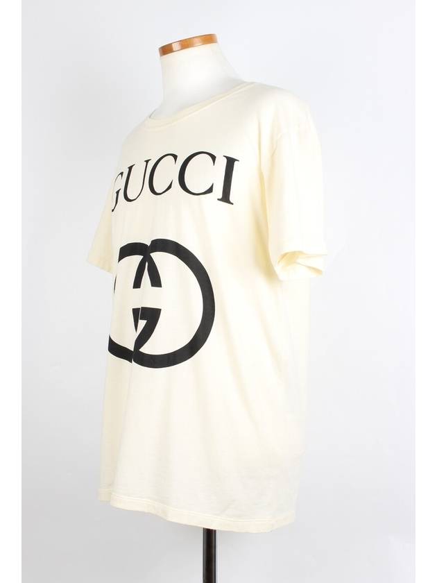 Luxury Gucci Trending 2025 Interlocking GG logo short sleeve S