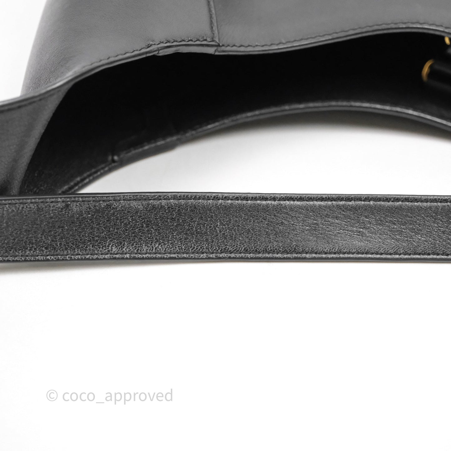 Prada Hobo Black Leather Shoulder Bag