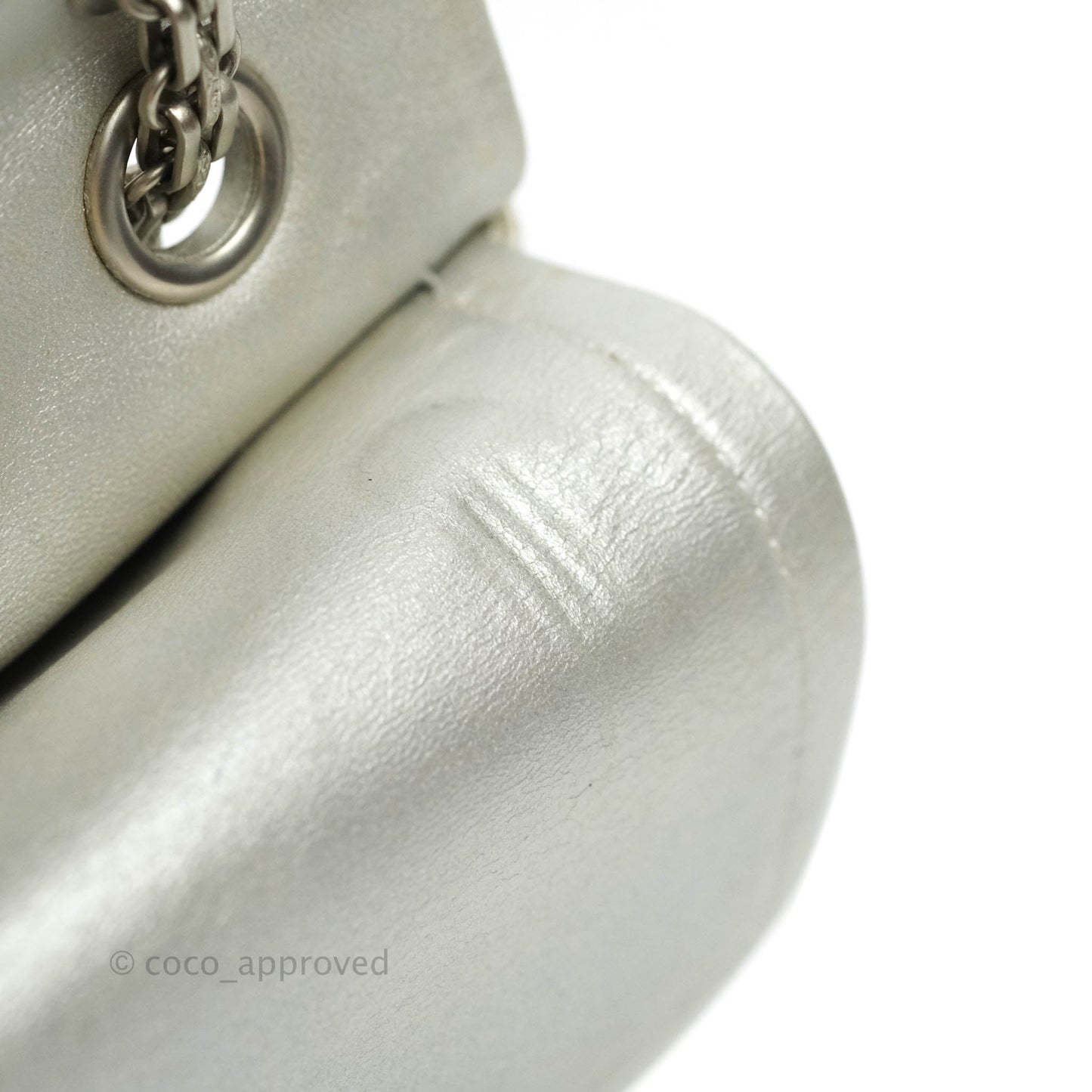 Chanel Reissue 226 Silver Calfskin Silver Hardware