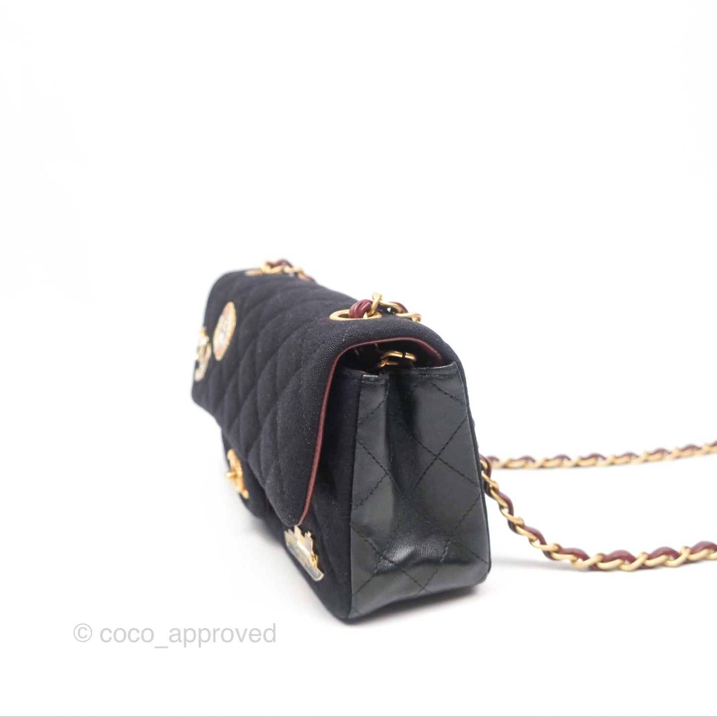 Chanel Paris-Hamburg Charms Mini Rectangular Flap Black 18C