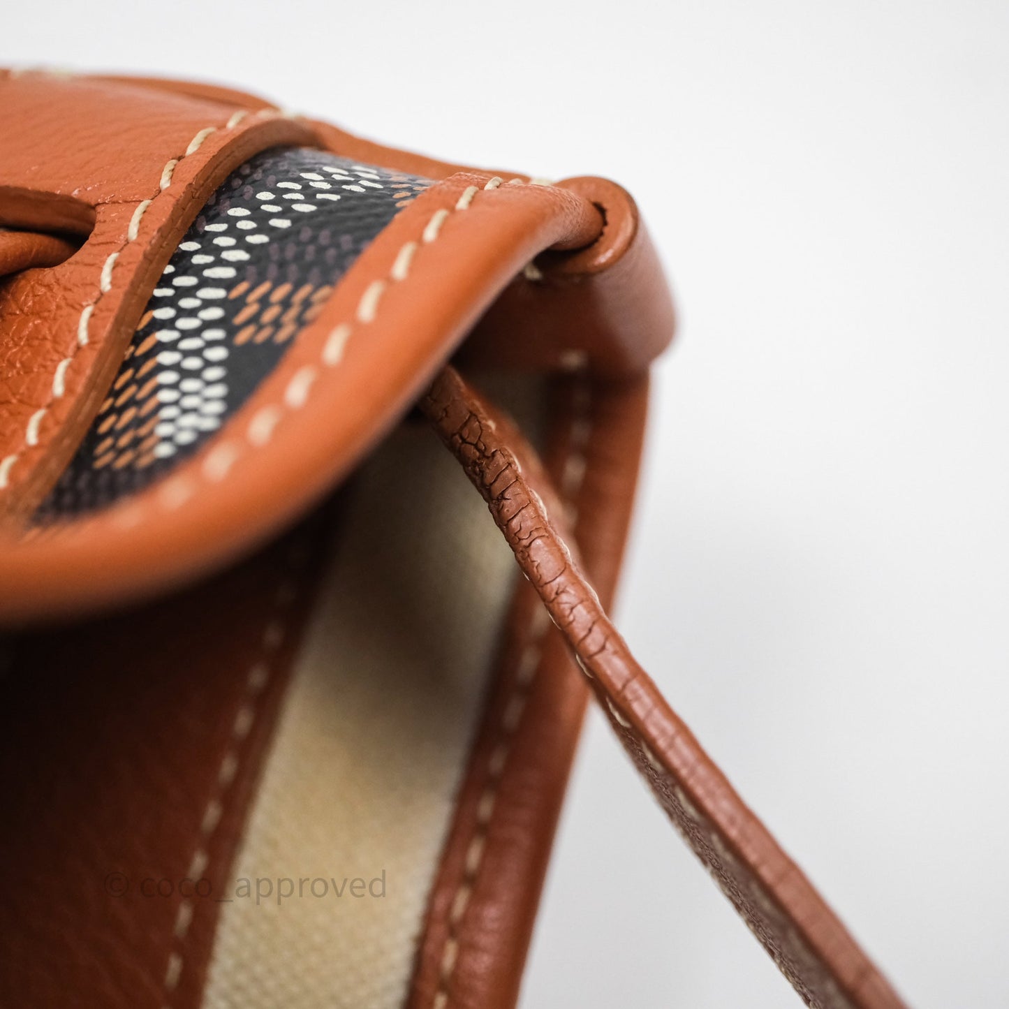 Goyard Petit Flot Bucket Bag Black & Tan Goyardine