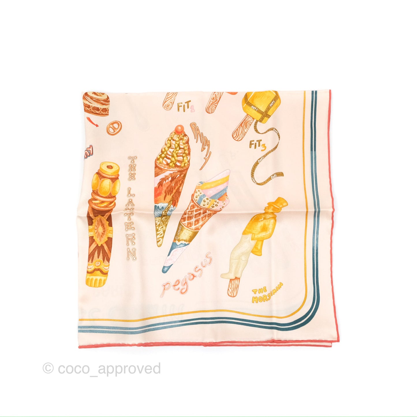 Hermès Funny Ice Cream Scarf 70