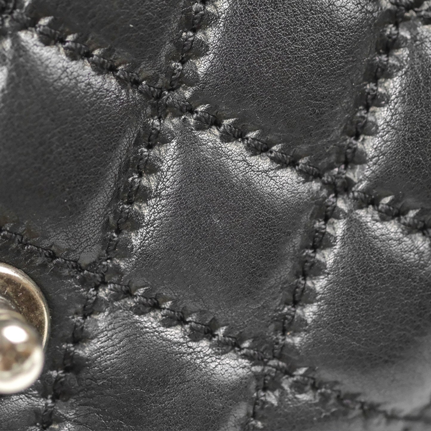 Chanel Flap Bag Quilted Black Soft Calfskin Ruthenium Hardware