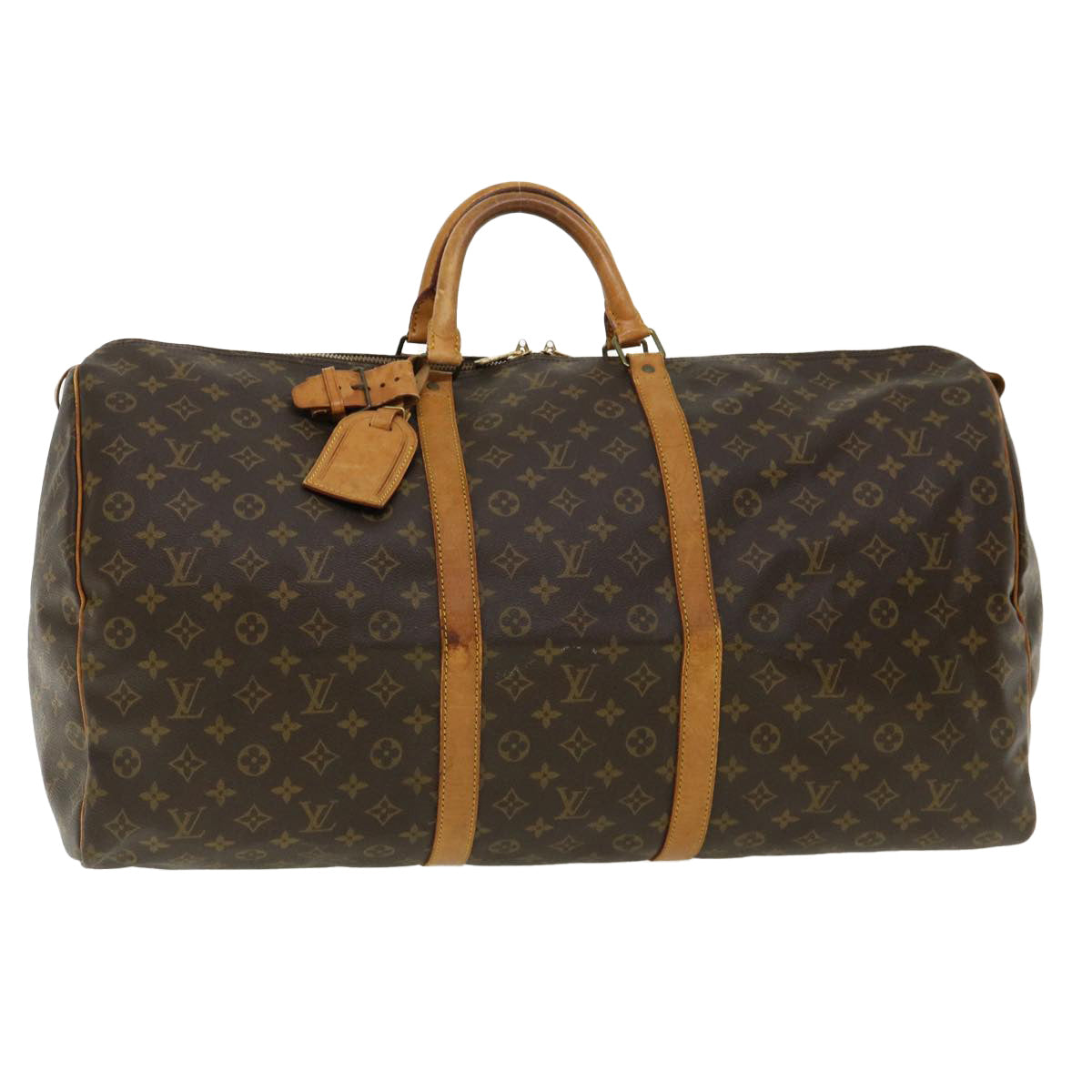 LOUIS VUITTON Monogram Keepall 60 Boston Bag M41422 LV 32681
