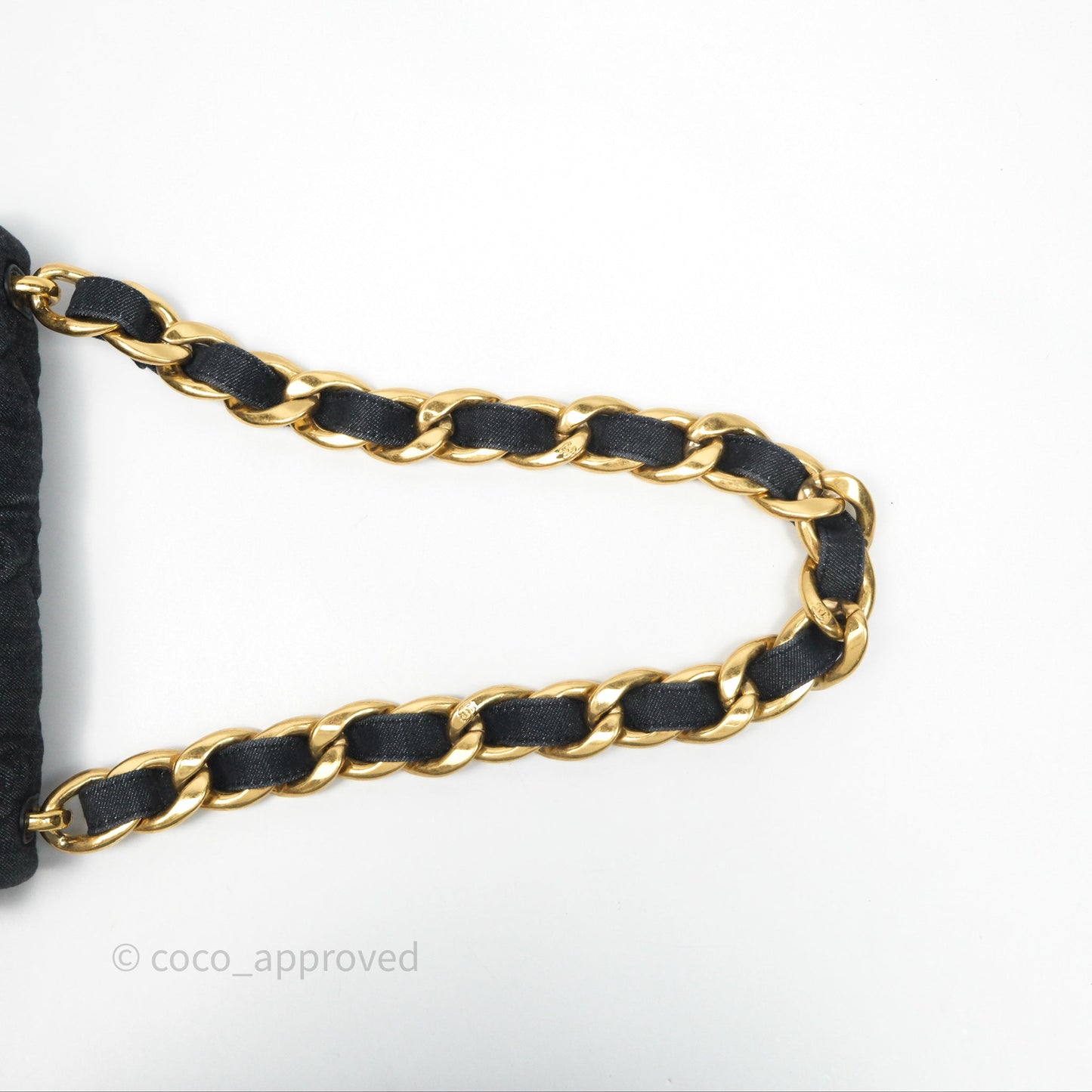 Chanel Medium Funky Town Flap Denim Aged Gold Hardware 22S