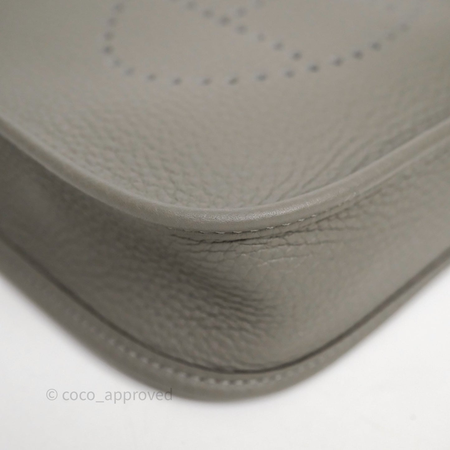 Hermès Mini Evelyne 16 Gris Meyer 0L Clemence Palladium Hardware
