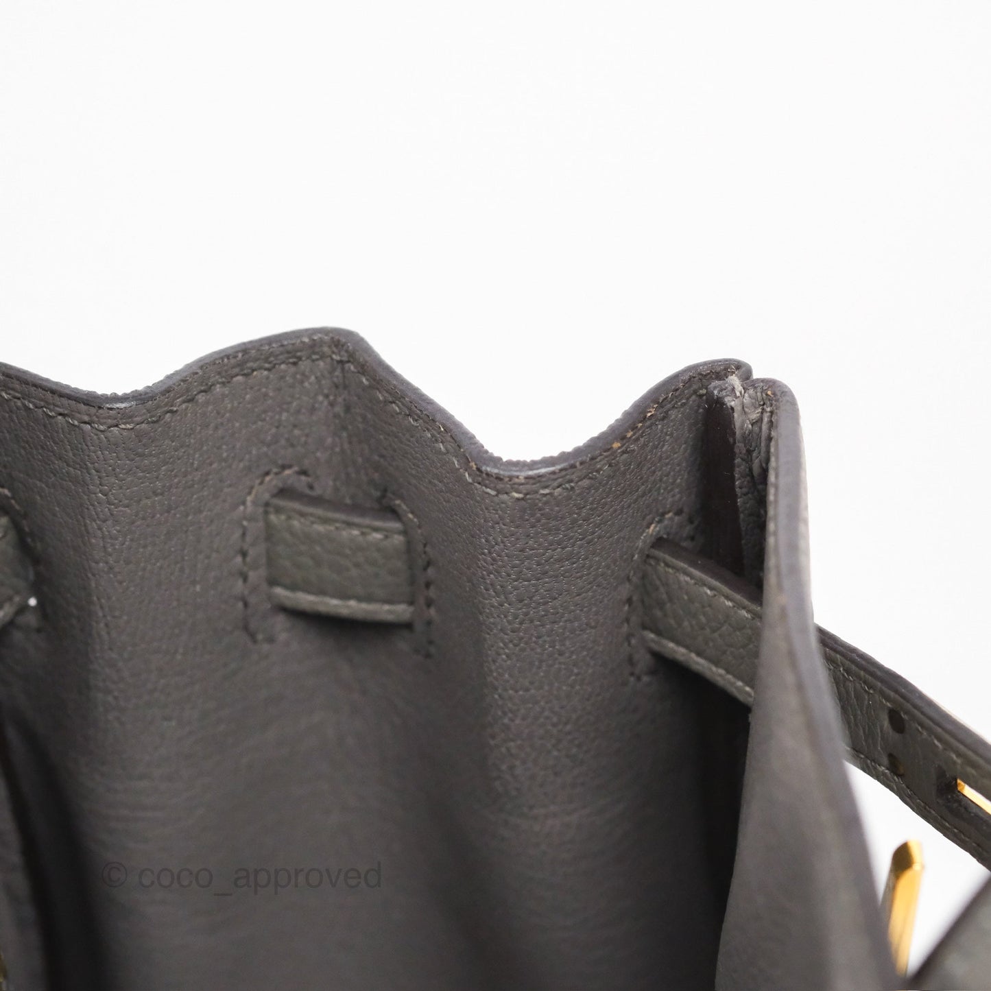 Hermès Birkin 25 Retourne Gris Meyer 0L Togo Gold Hardware