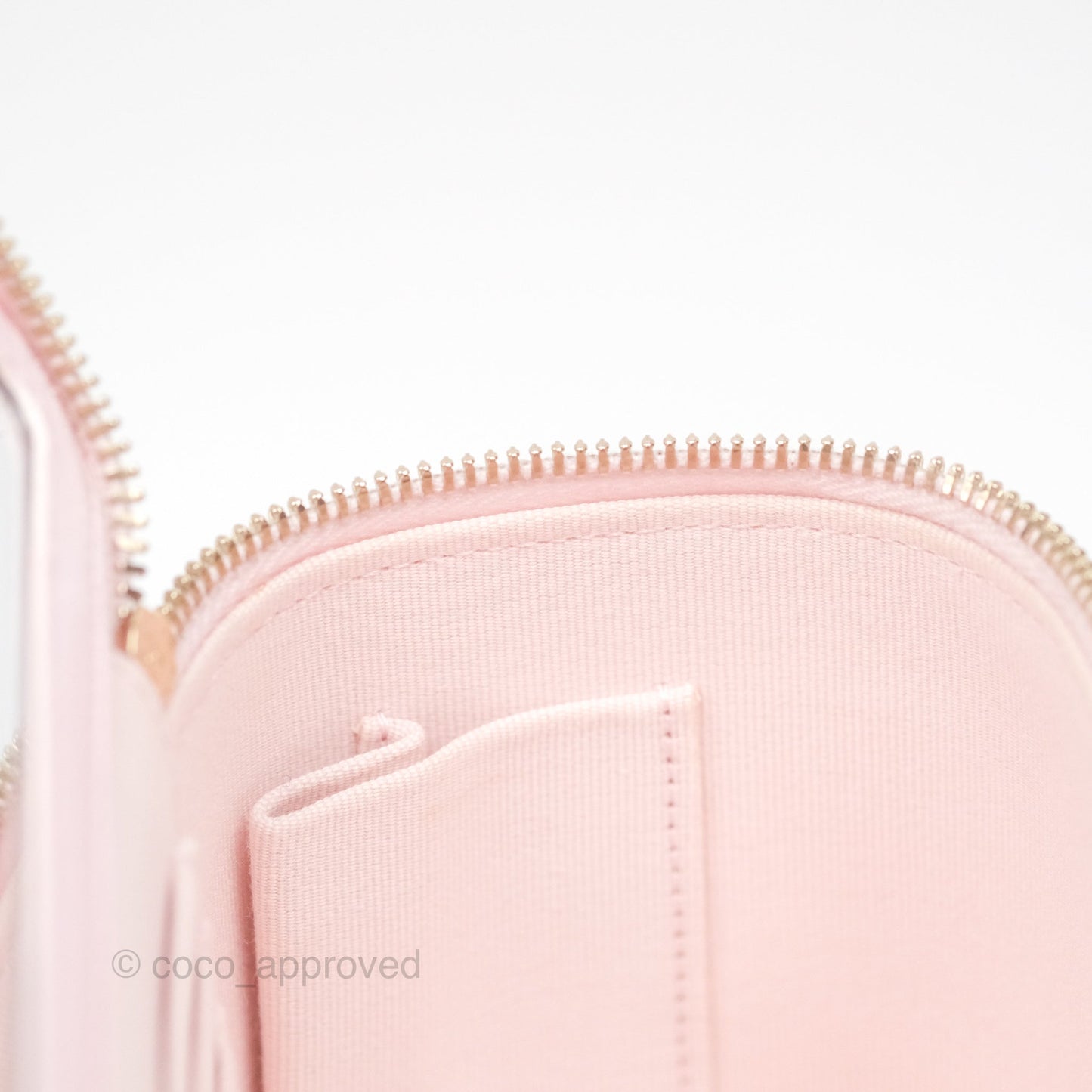 Chanel Vanity Rectangular Top Handle Light Pink Lambskin Gold Hardware