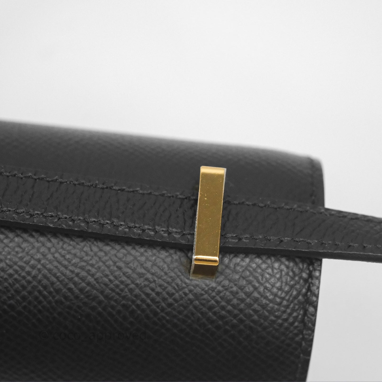 Hermès Constance Mini 18cm Black Noir 89 Epsom Gold Hardware