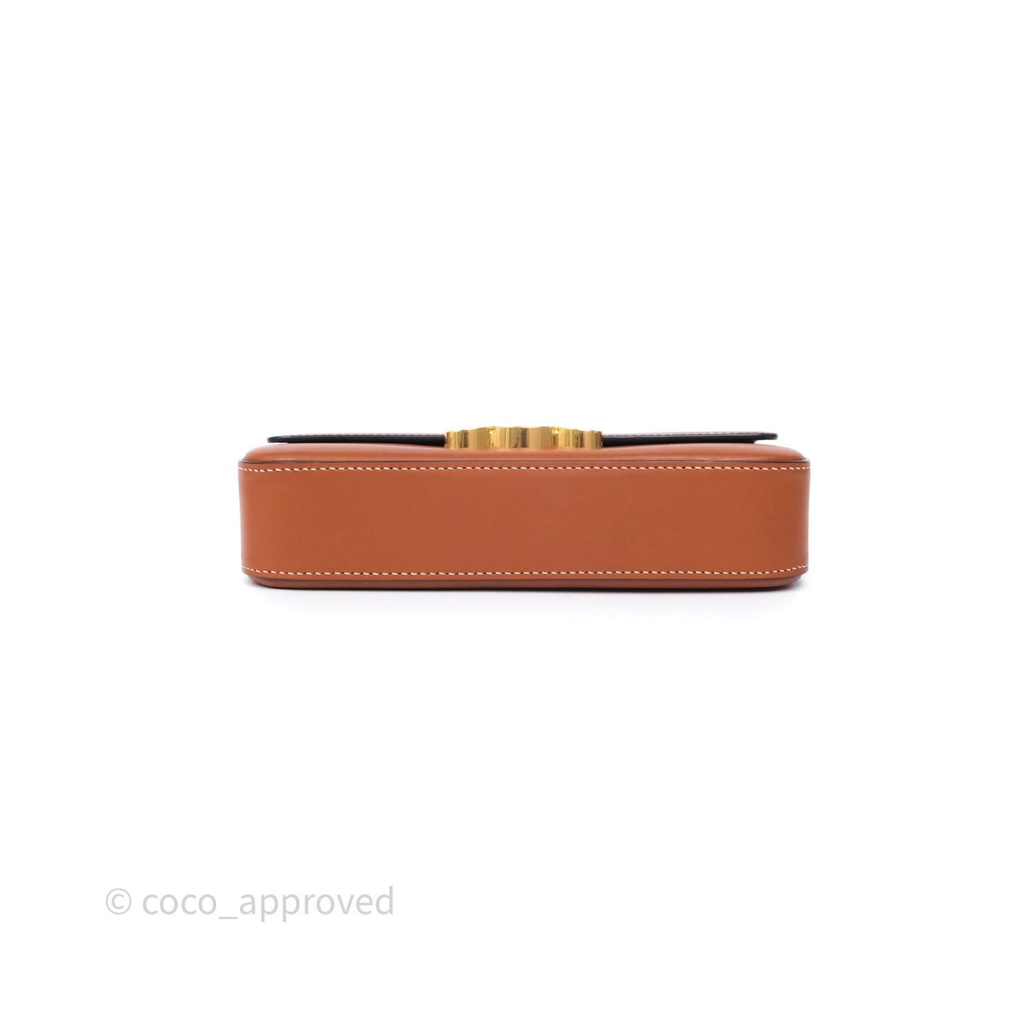 Celine Triomphe Shoulder Bag Tan Calfskin