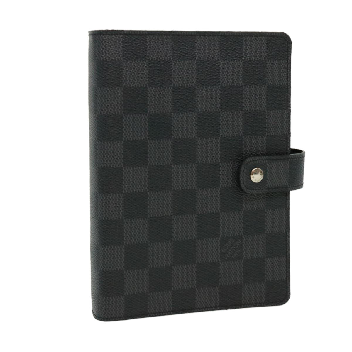 LOUIS VUITTON Damier Graphite Agenda MM Day Planner Cover R20242 LV 32756