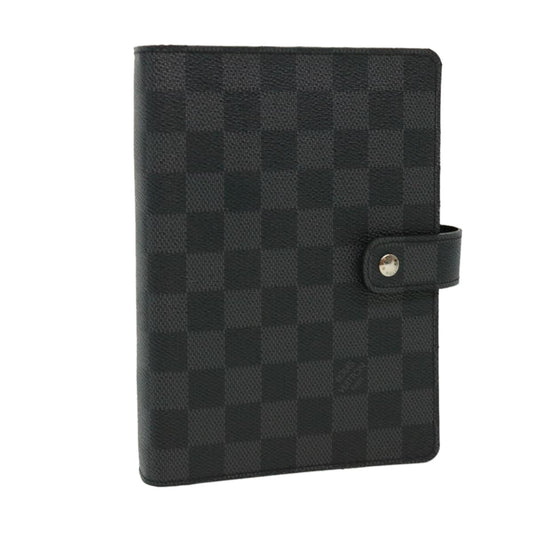 LOUIS VUITTON Damier Graphite Agenda MM Day Planner Cover R20242 LV 32756