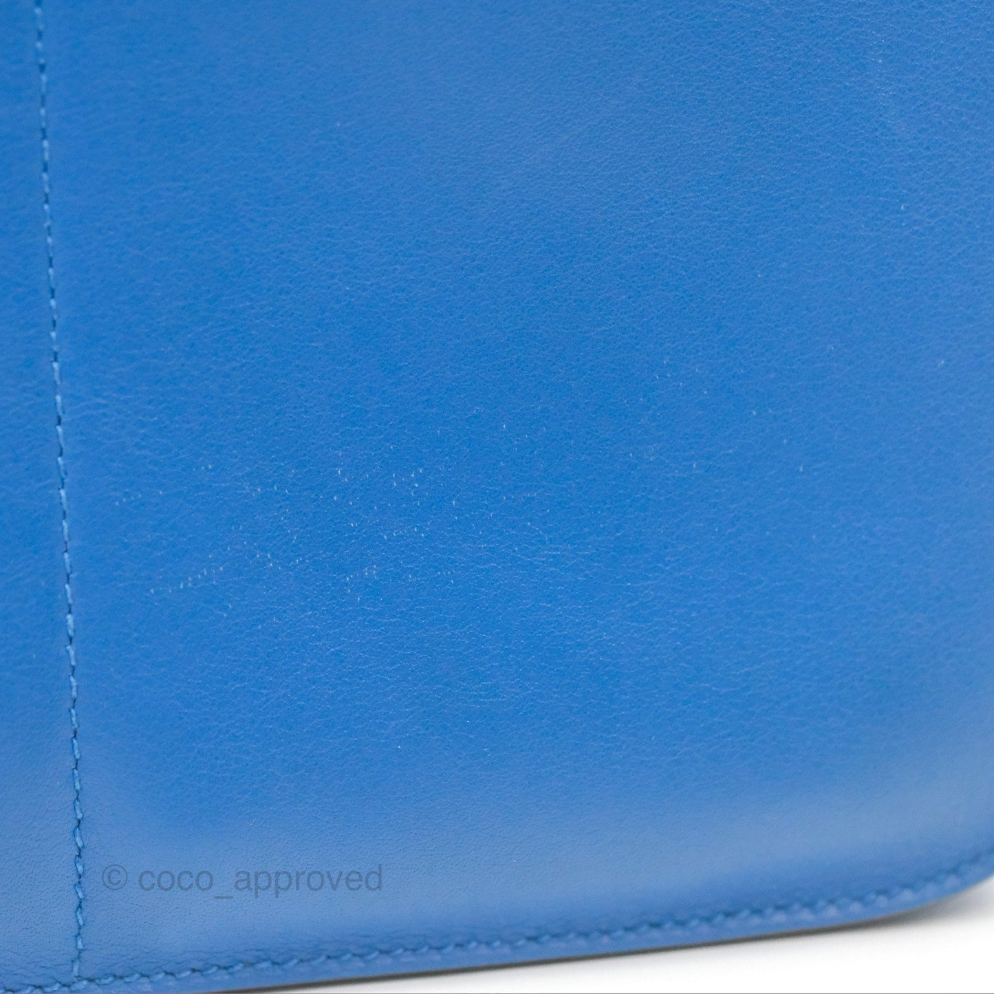 Hermès Halzan 22 Mini Bleu Zellige Swift Palladium Hardware