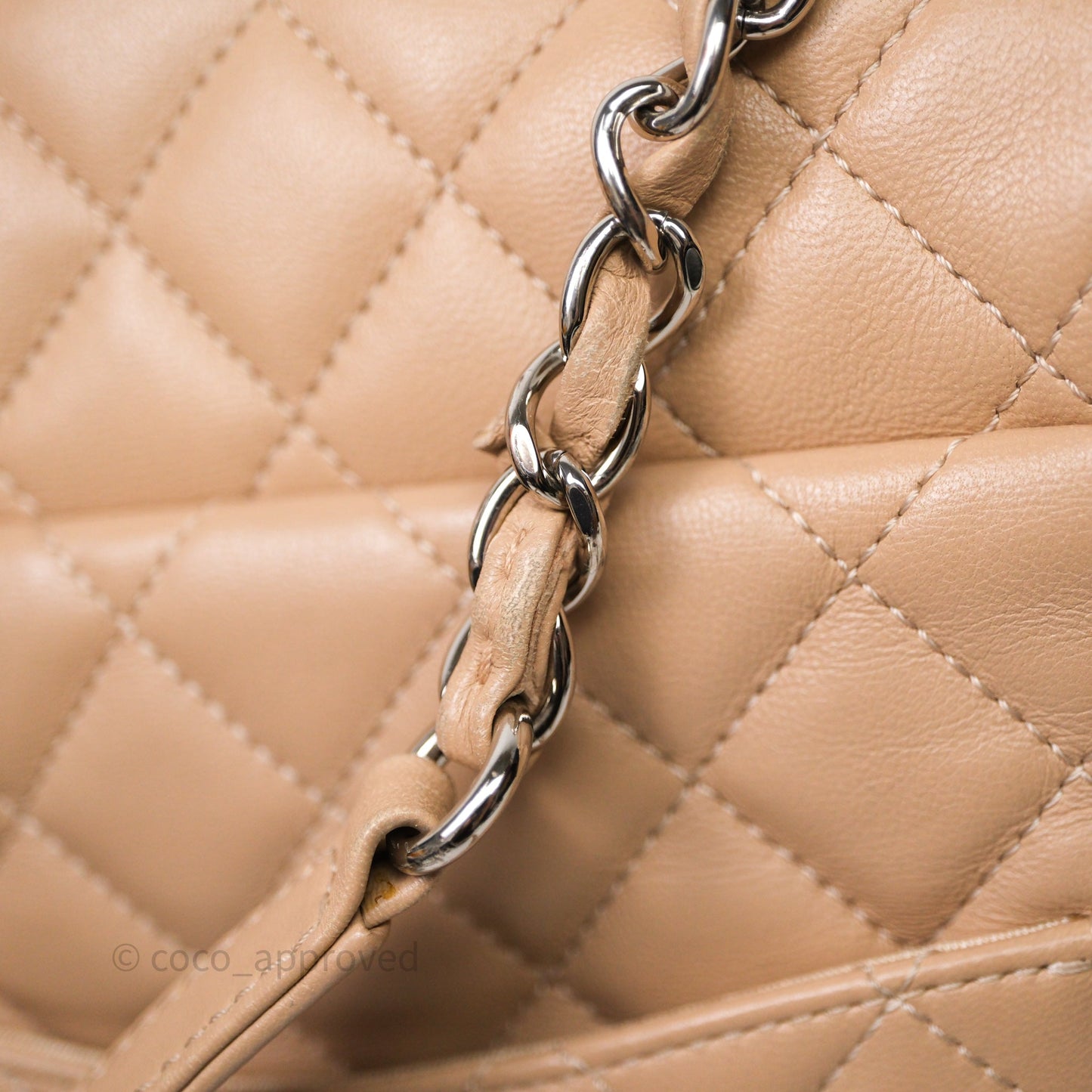 Chanel Quilted Small Urban Spirit Backpack Beige Lambskin Silver Hardware