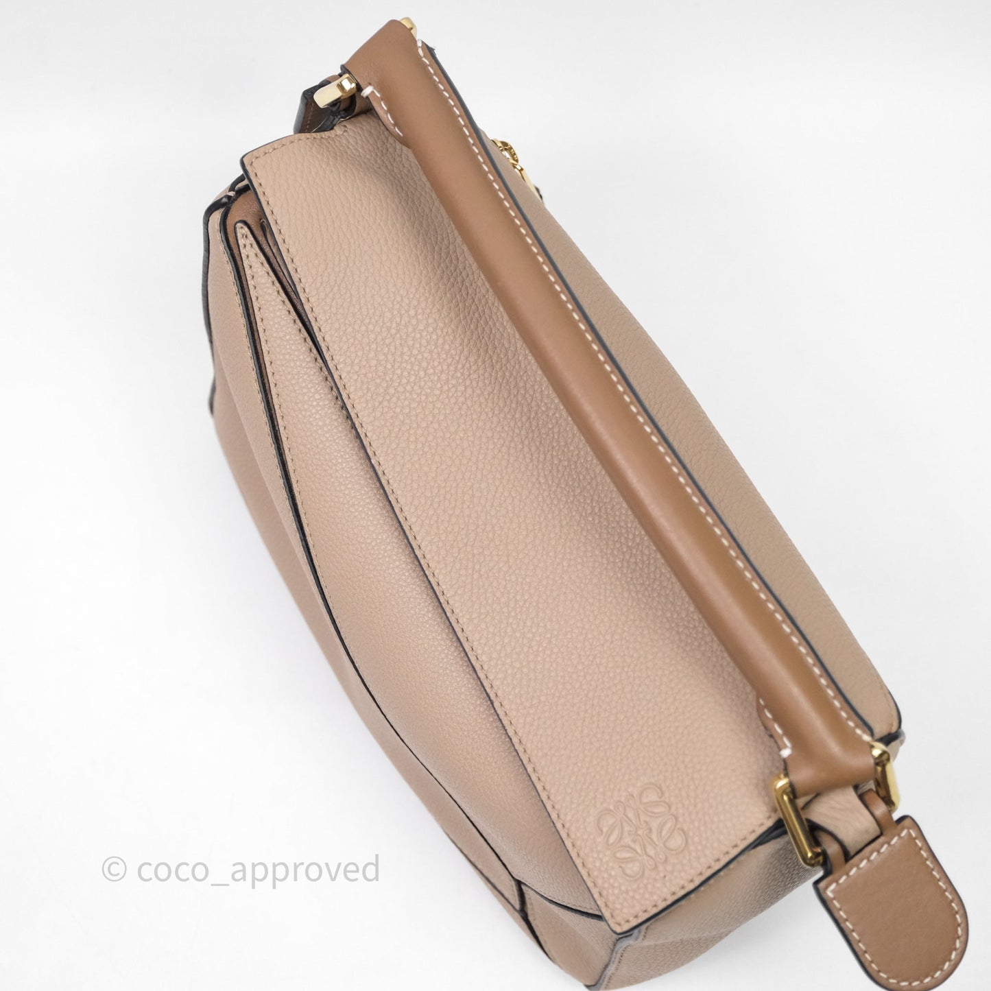 Loewe Small Puzzle Bag Sand Mink Grained Calfskin