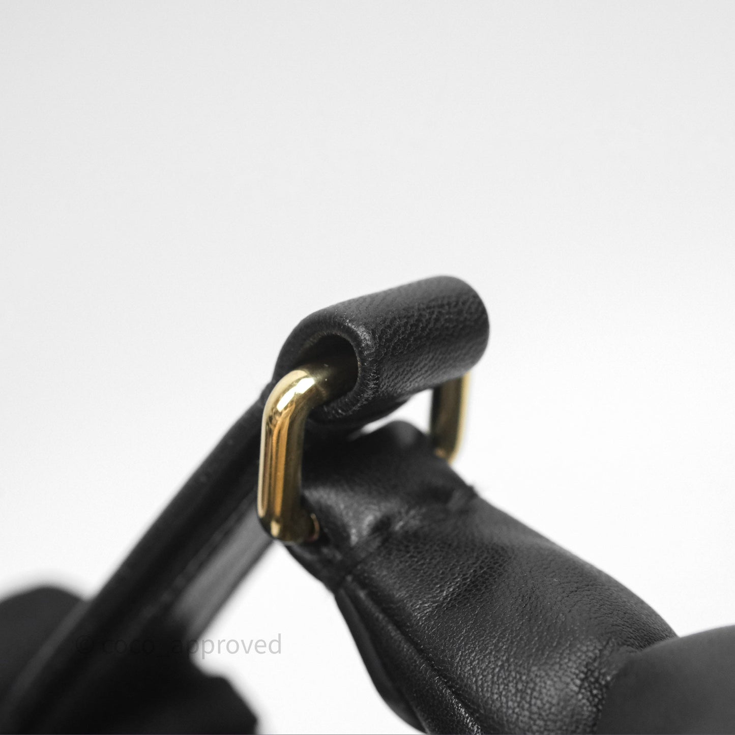 Miu Miu Nappa Leather Pocket Bag Black Lambskin Gold Hardware