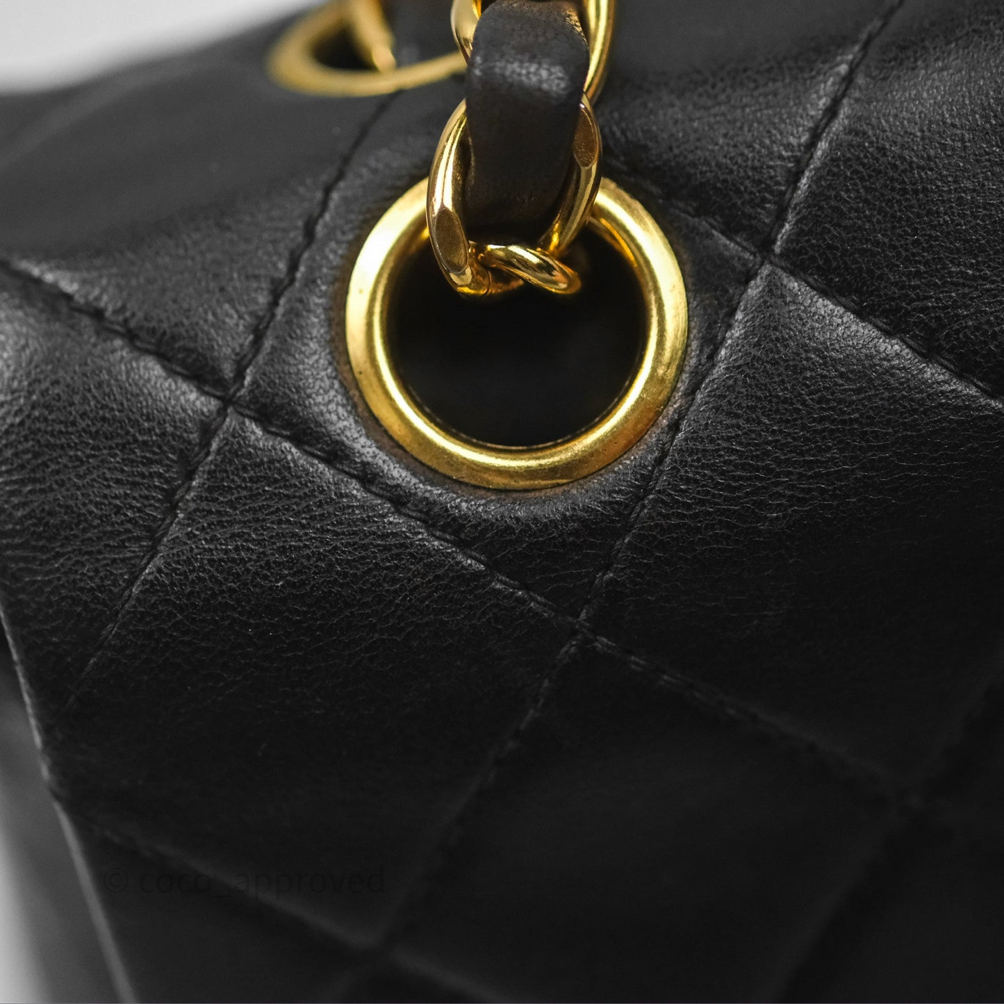 Chanel Classic Vintage Small Flap Black Lambskin 24K Gold Hardware