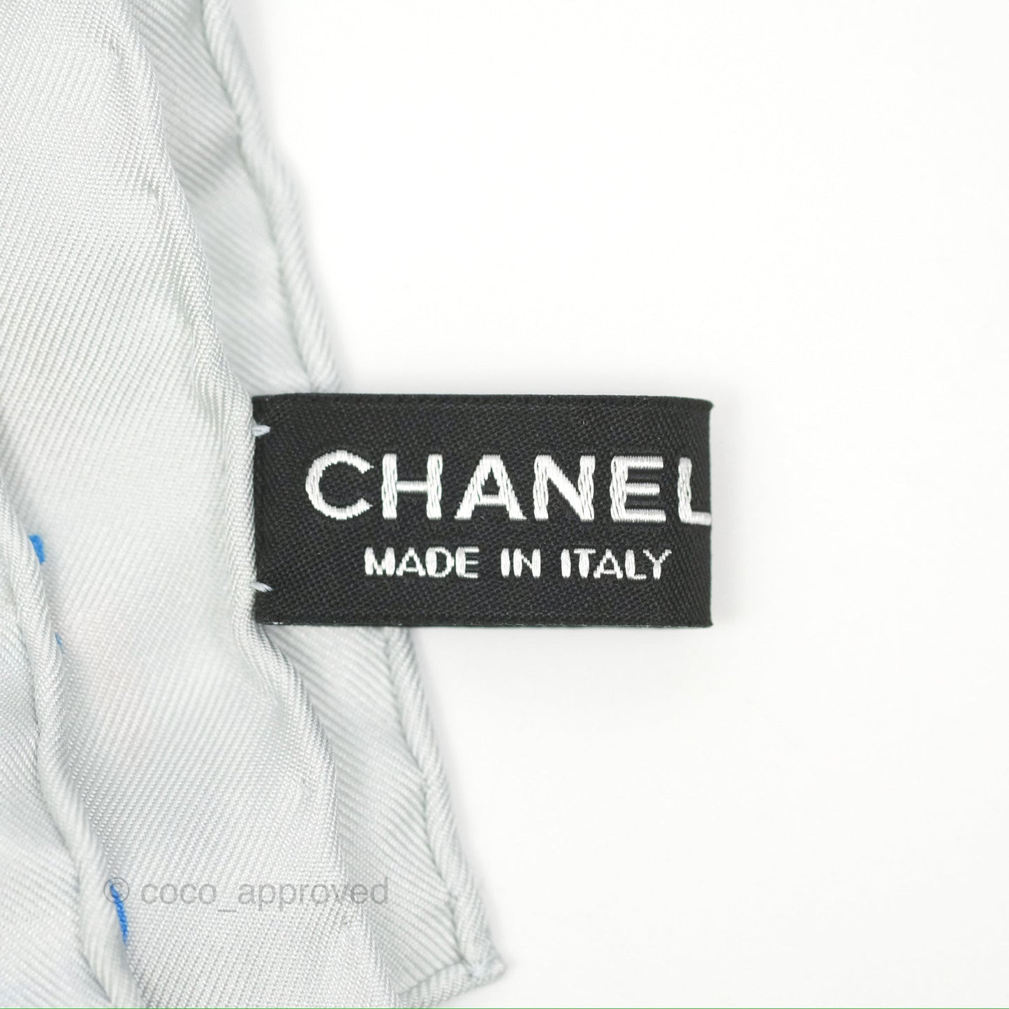 Chanel CC Logo Silk Square Scarf 90