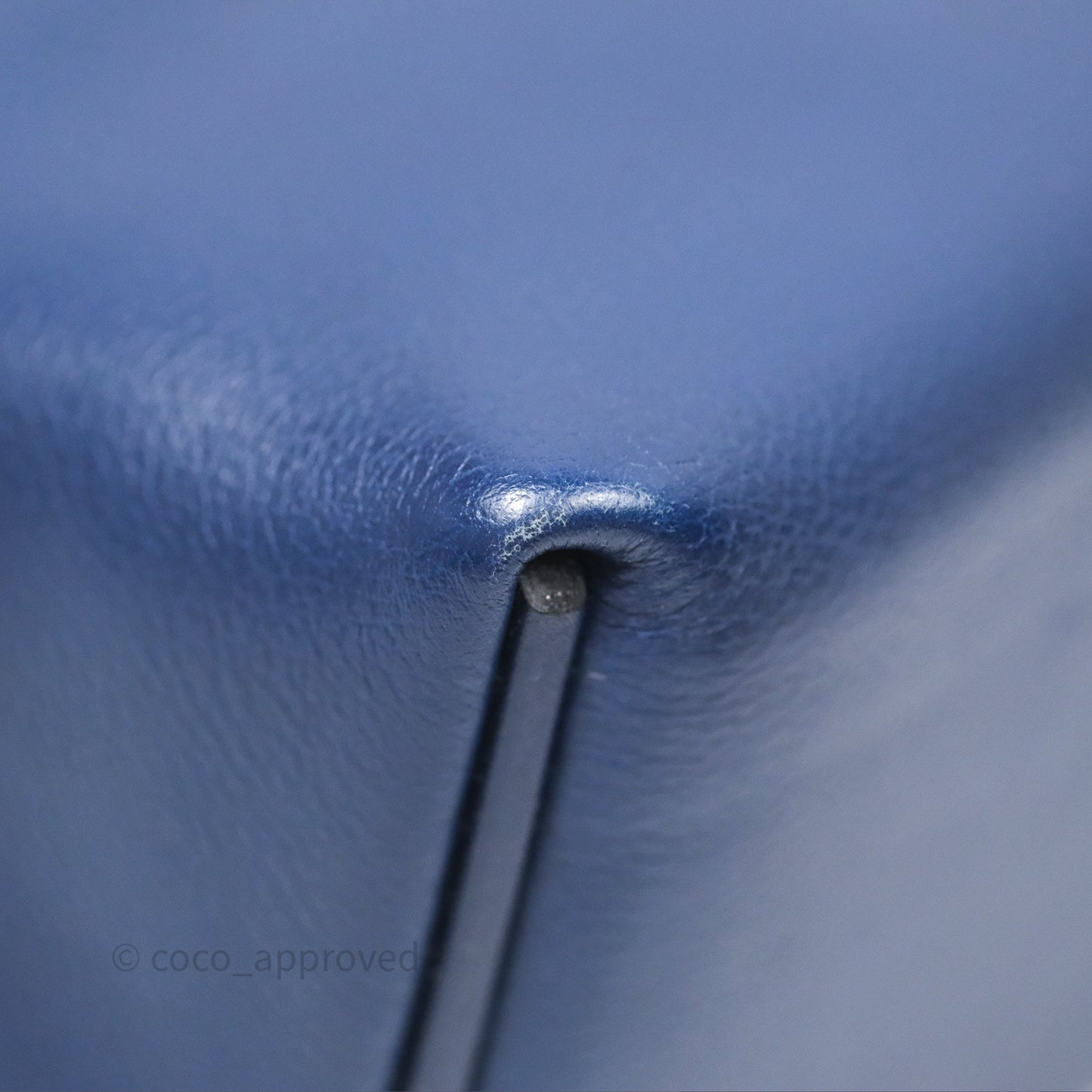 Hermès 24/24 21 Mini Bleu Saphir 73/ Bleu Indigo 76/ Bleu France 71 Evercolor/ Swift Palladium Hardware