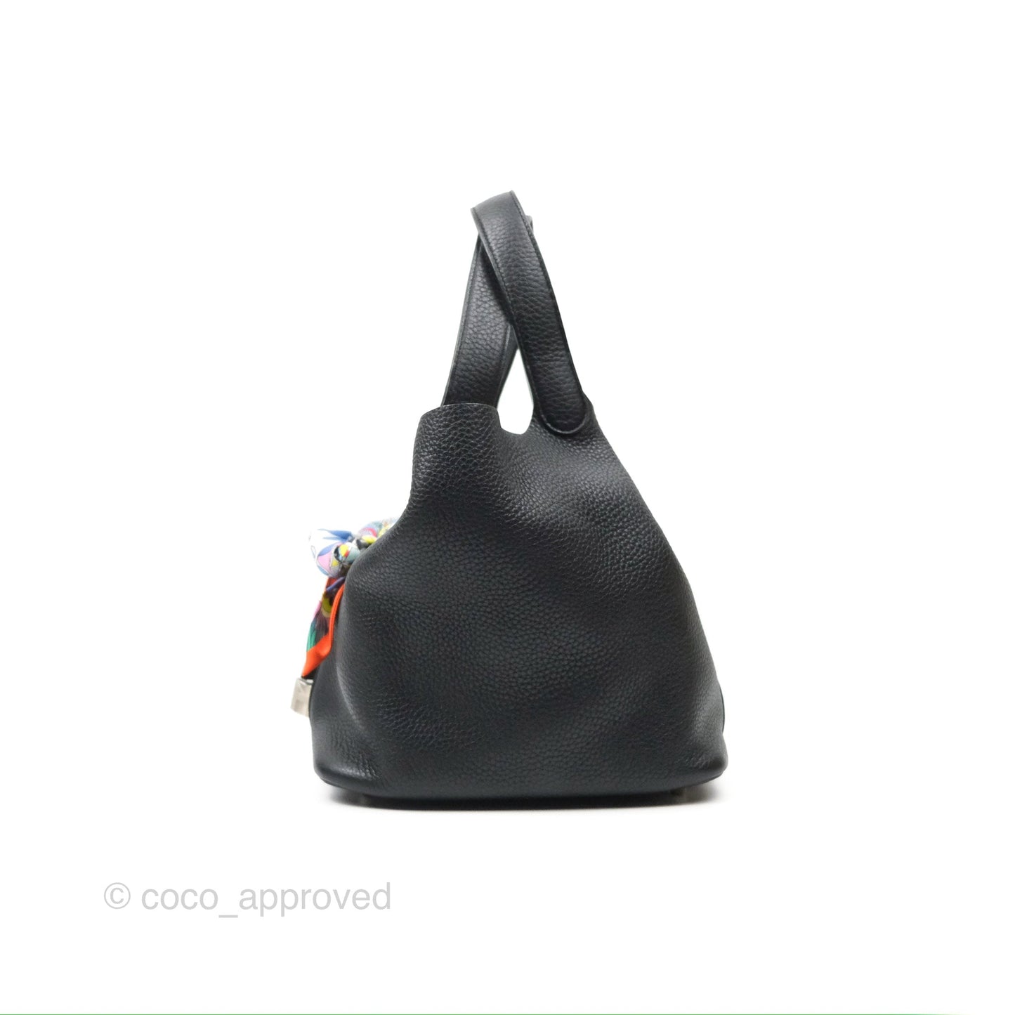Hermès Picotin 22 Black Noir 89 Clemence Palladium Hardware