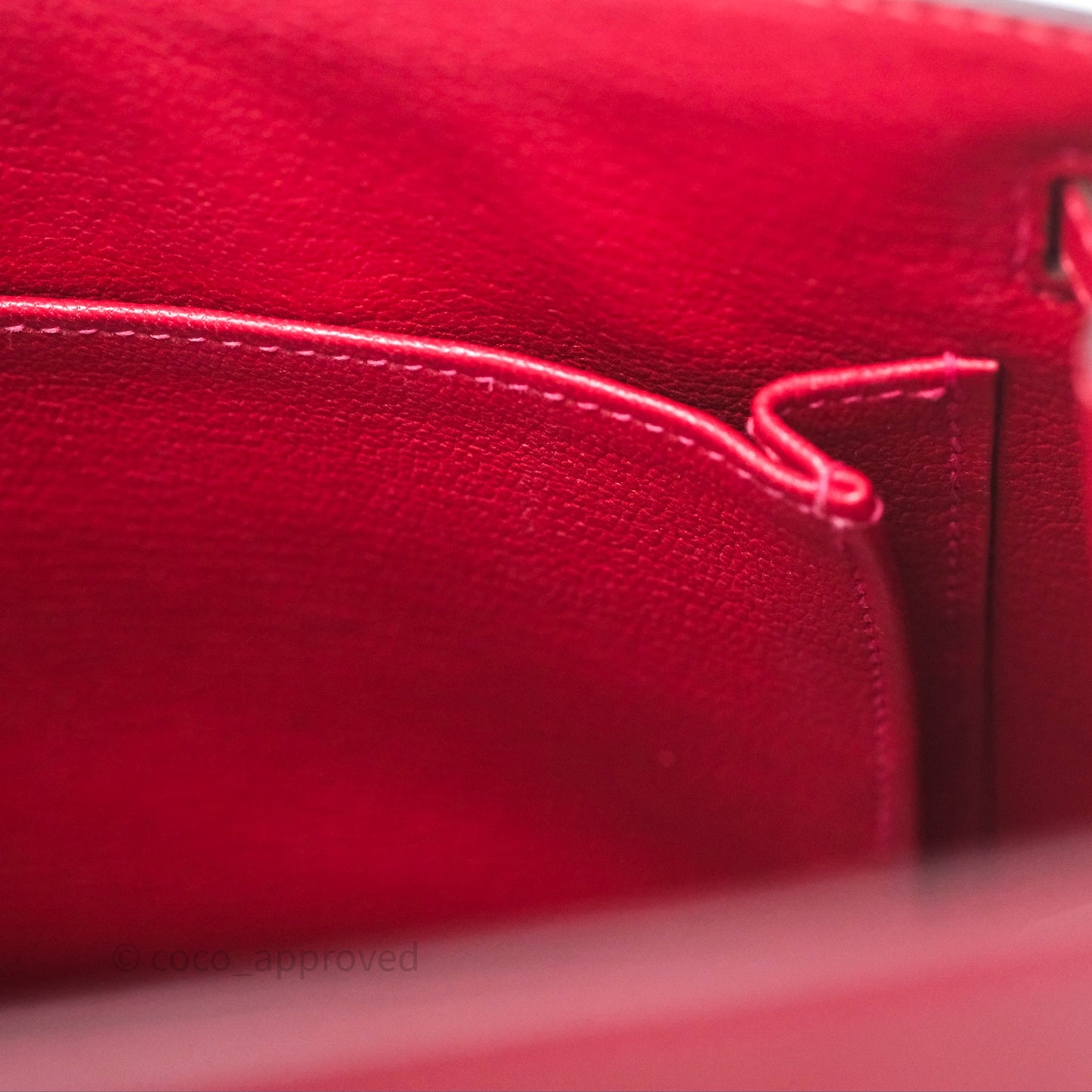 Hermès Sellier Kelly 25 Rouge Casaque Q5 Epsom Gold Hardware