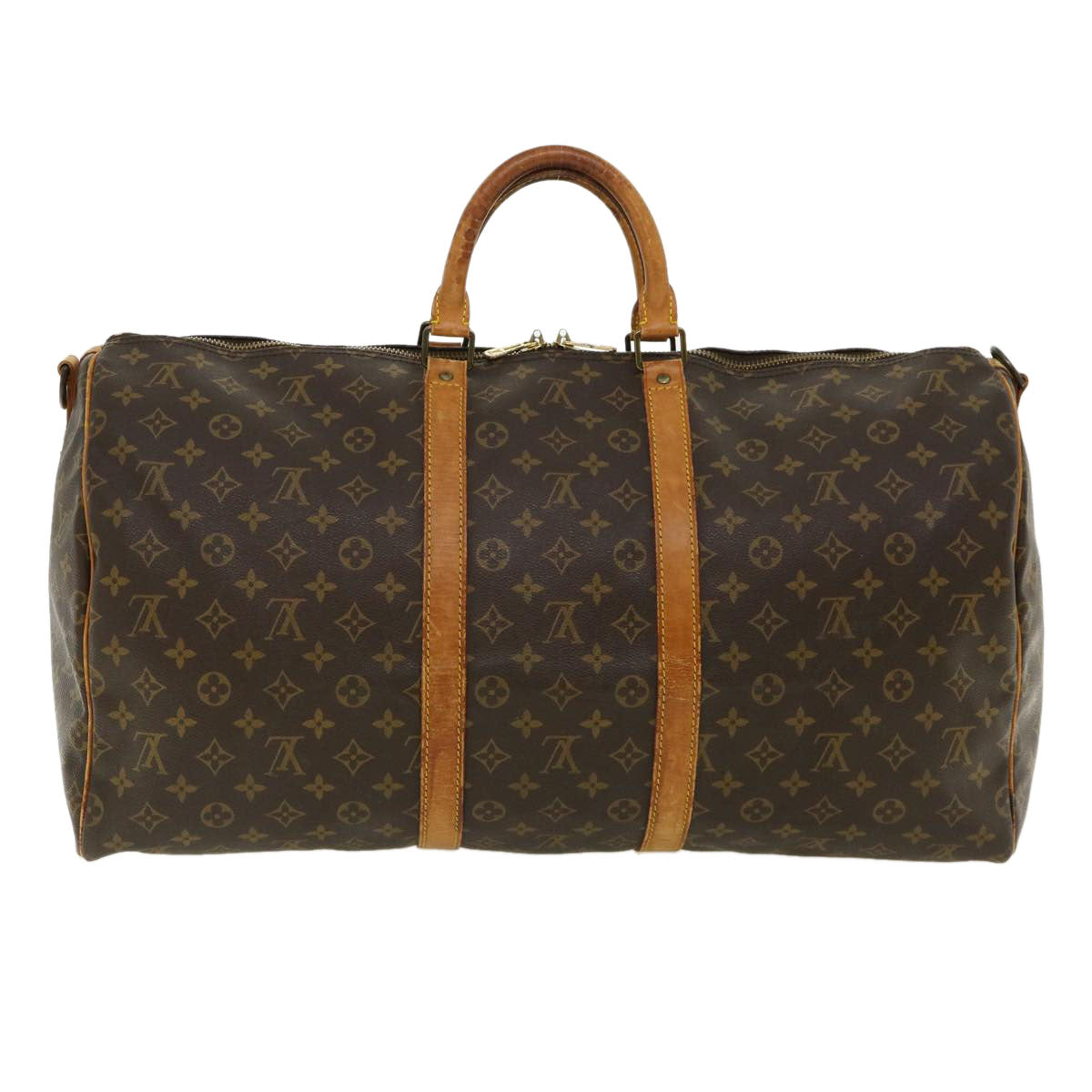 LOUIS VUITTON Monogram Keepall Bandouliere 55 Boston Bag M41414 LV 32943