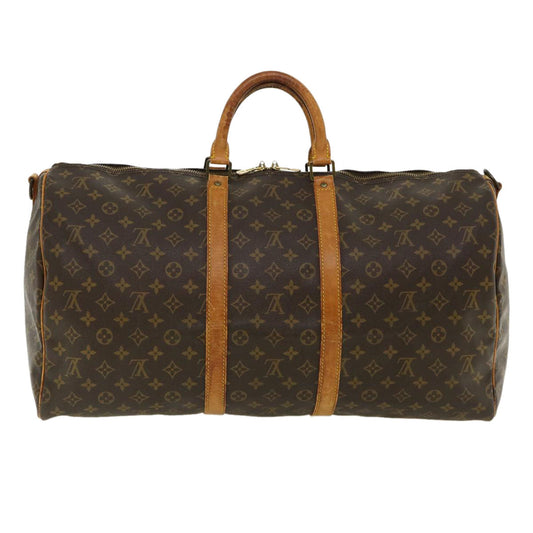 LOUIS VUITTON Monogram Keepall Bandouliere 55 Boston Bag M41414 LV 32943