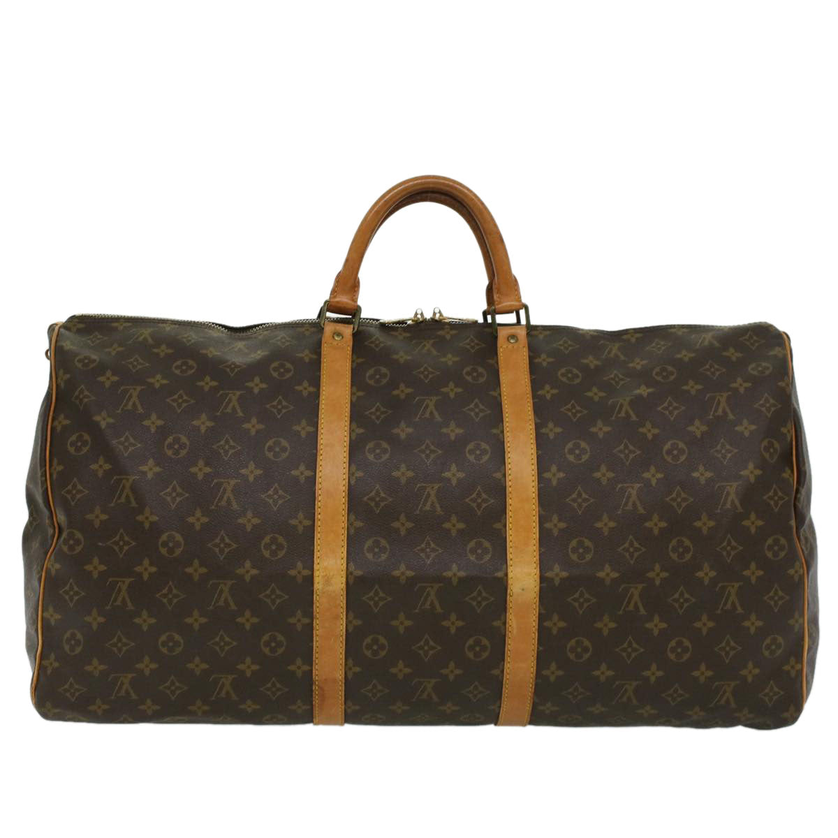 LOUIS VUITTON Monogram Keepall 60 Boston Bag M41422 LV 32952